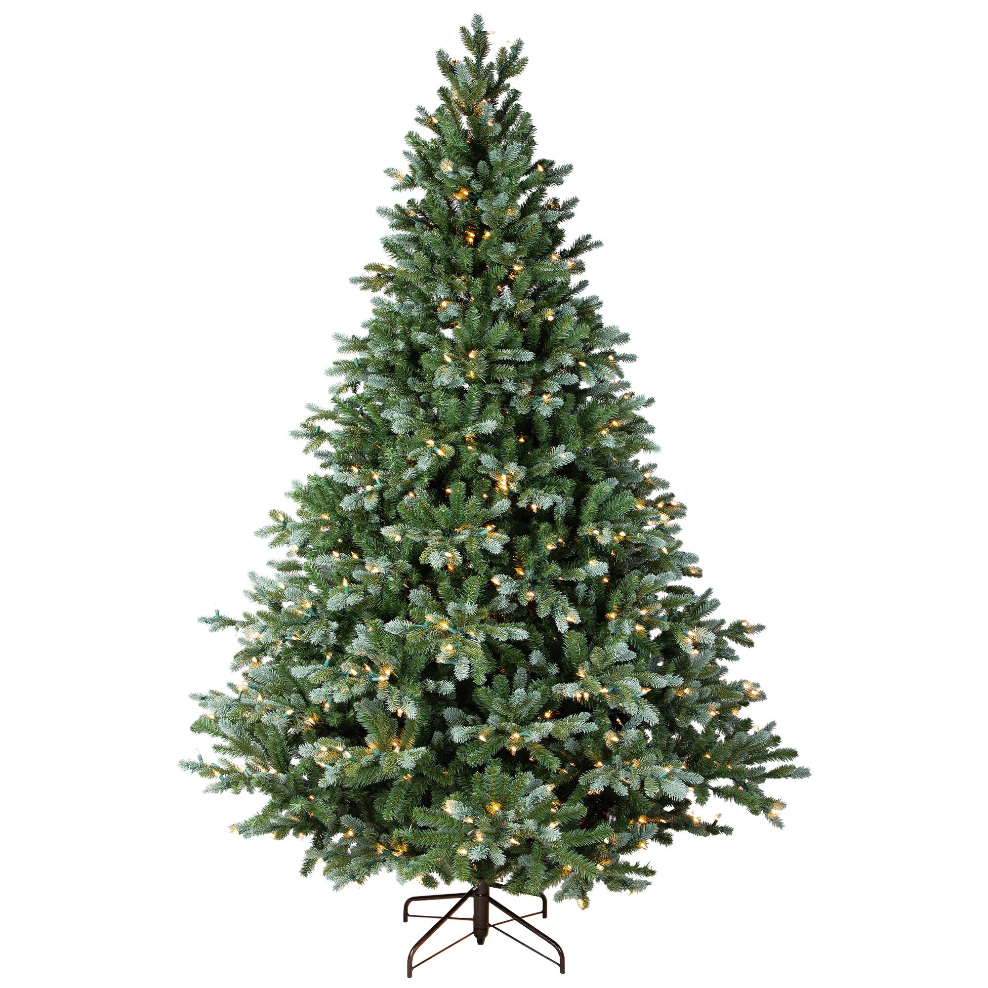 7.5ft. Pre-Lit Real Touch™️Full Blue Spruce Artificial Christmas Tree, Clear Lights
