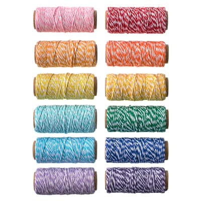 TEAL Bakers Twine TEAL Divine Twine Teal and White Bakers Twine 240 Yards  Teal Twine Teal Yarn Teal Knitting Teal Cotton String 