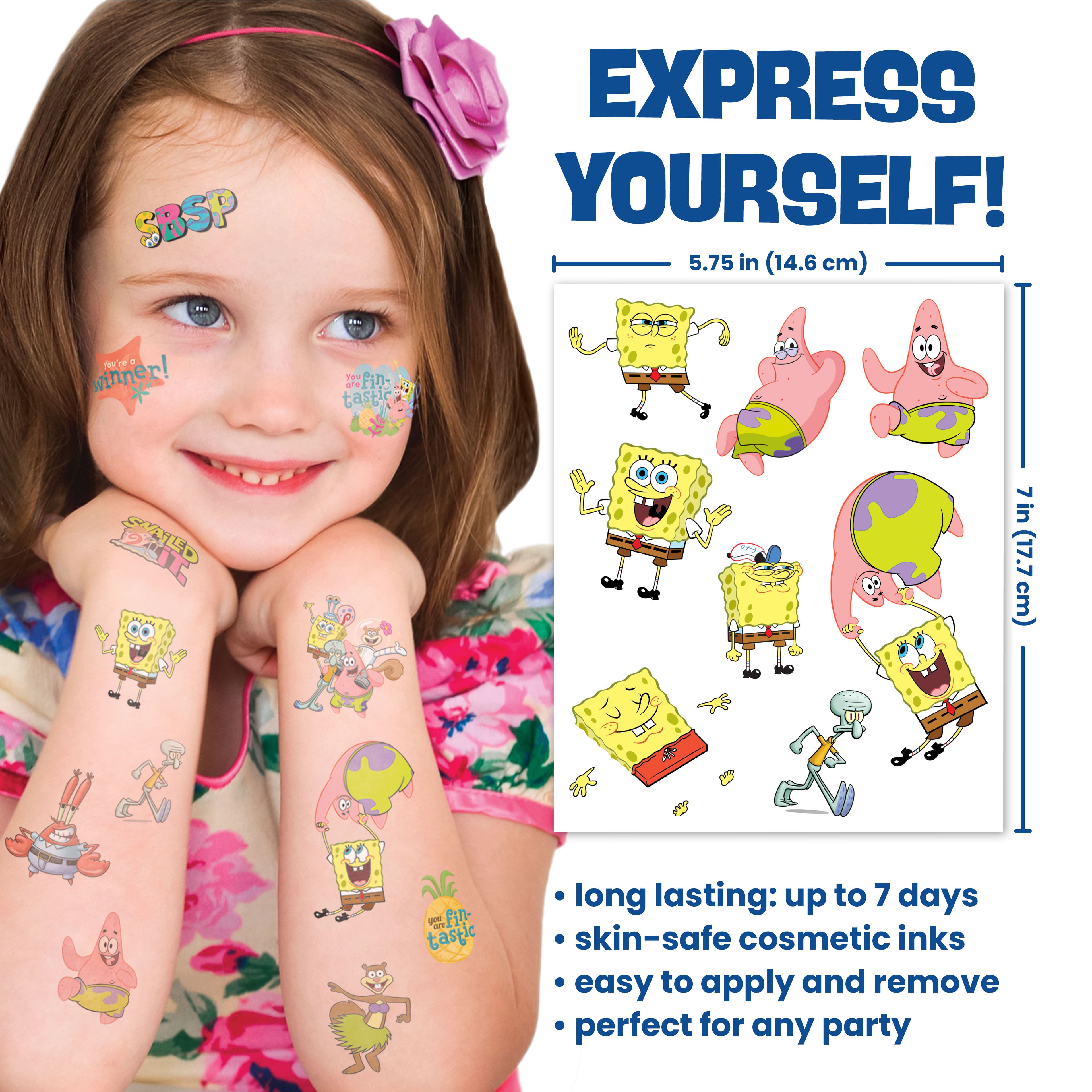 Savvi SpongeBob SquarePants&#x2122; Temporary Tattoos, 50ct.