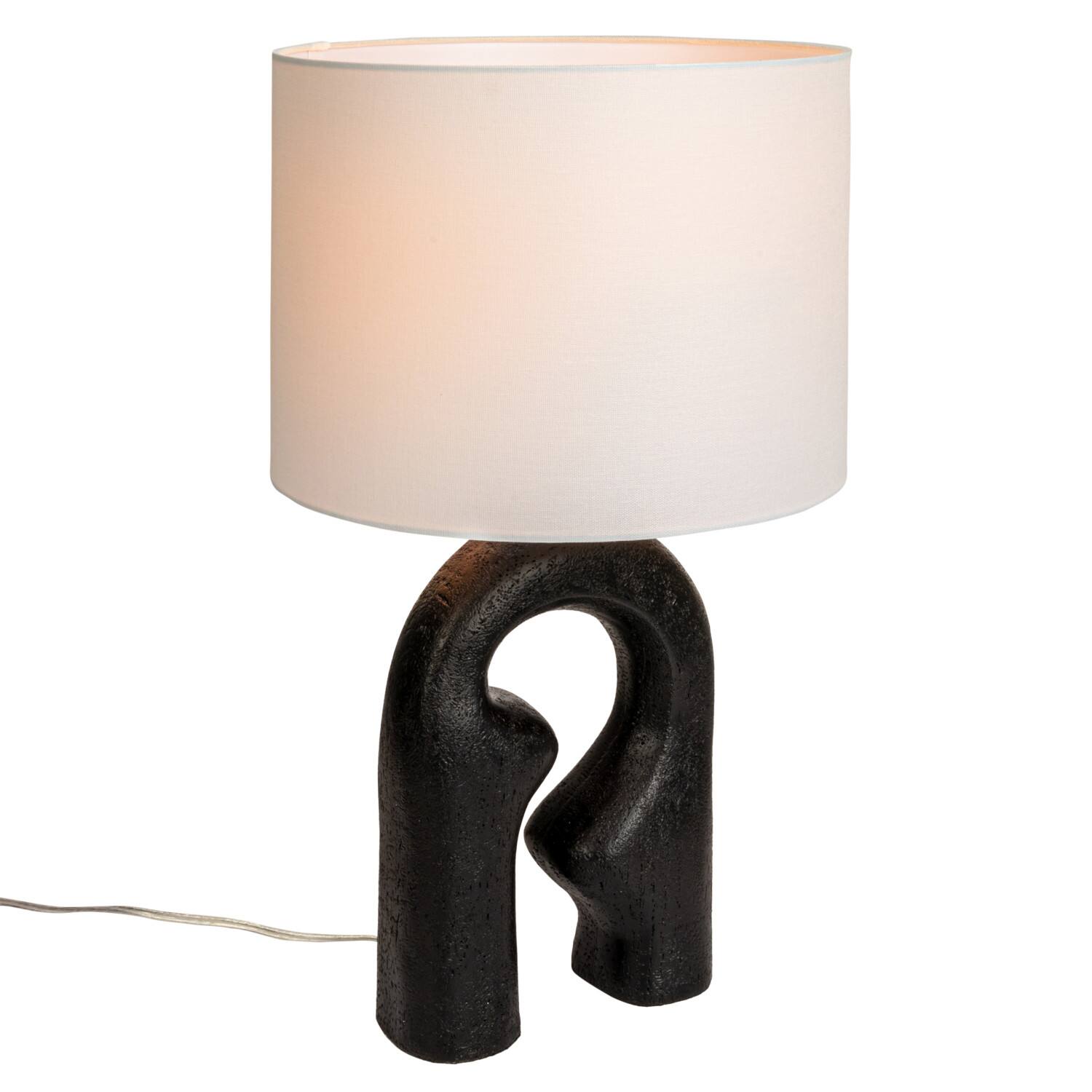 Hello Honey® 24" Abstract Sculptural Table Lamp with Drum Shade