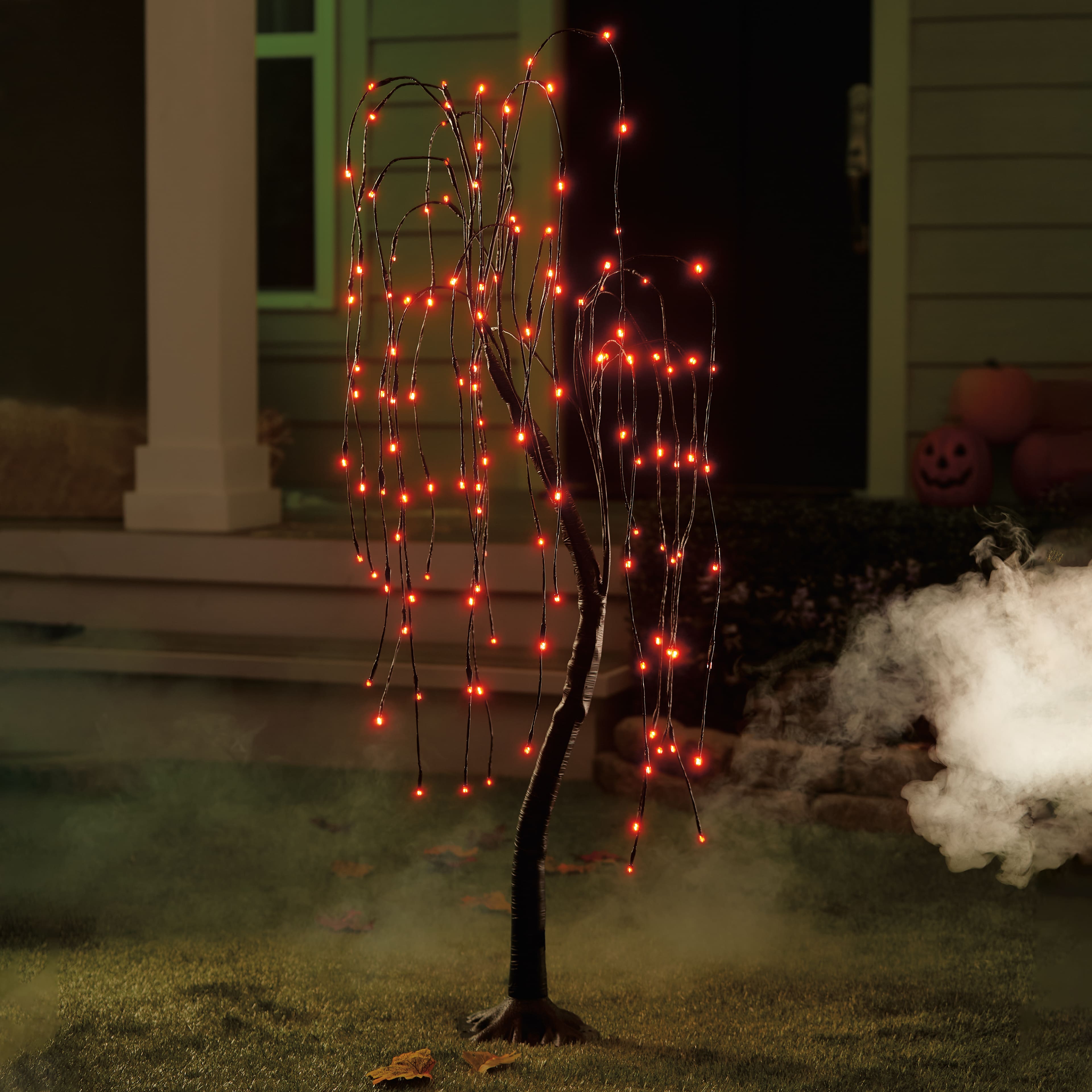 4ft. Orange &#x26; Purple Color Changing Spooky Willow Tree by Ashland&#xAE;