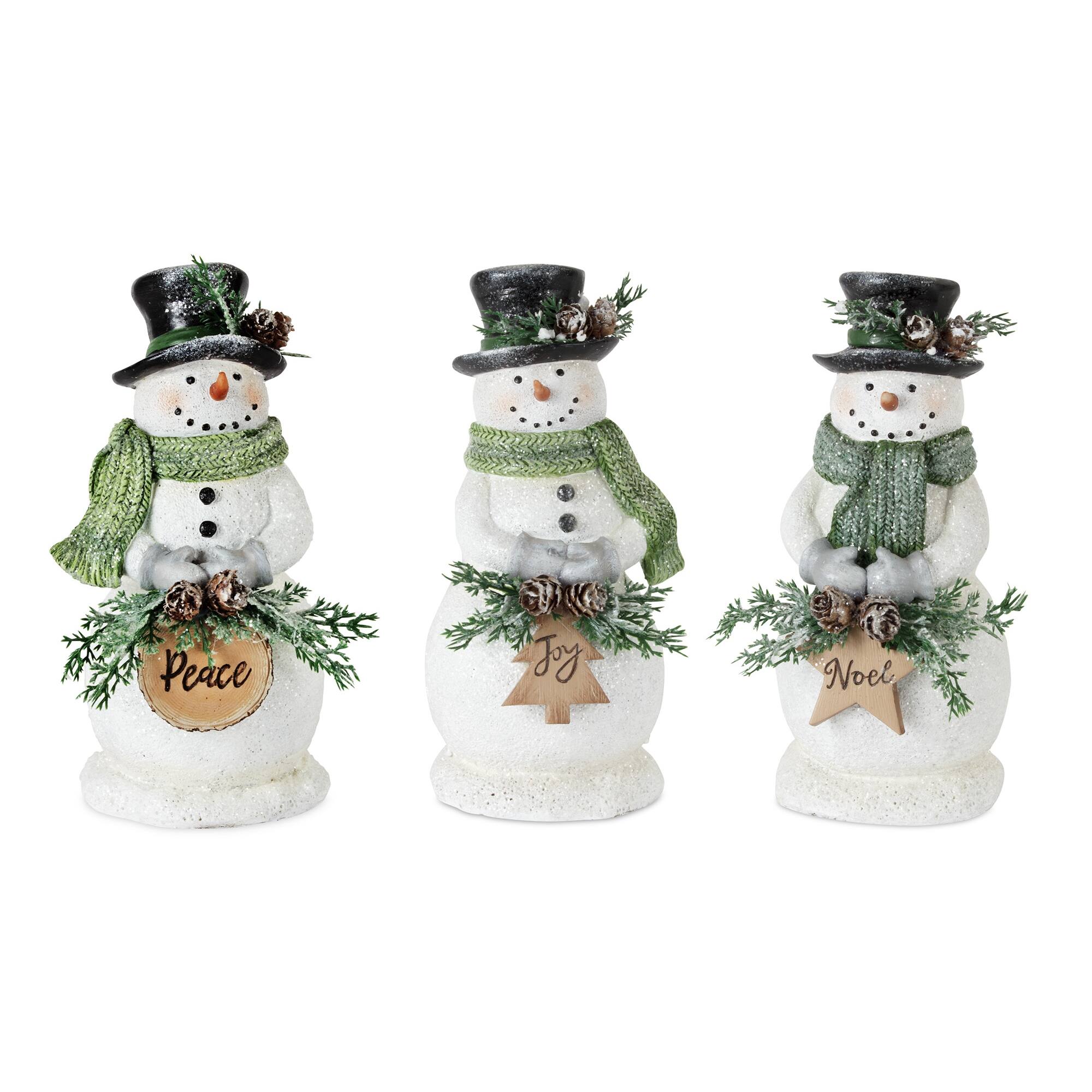 8.25" Snowman Tabletop Accent, 3ct.