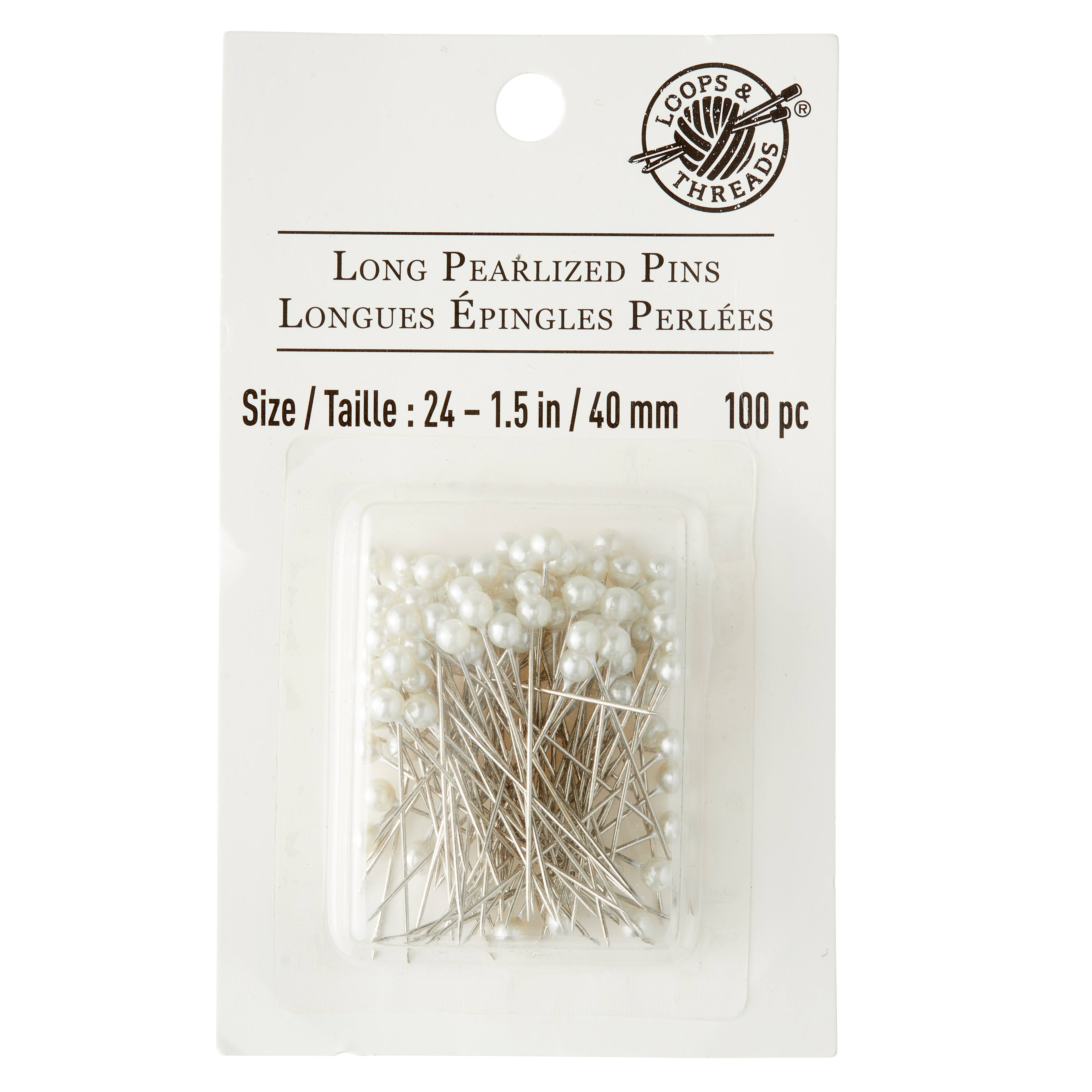 Loops & Threads™ Long Pearlized Pins