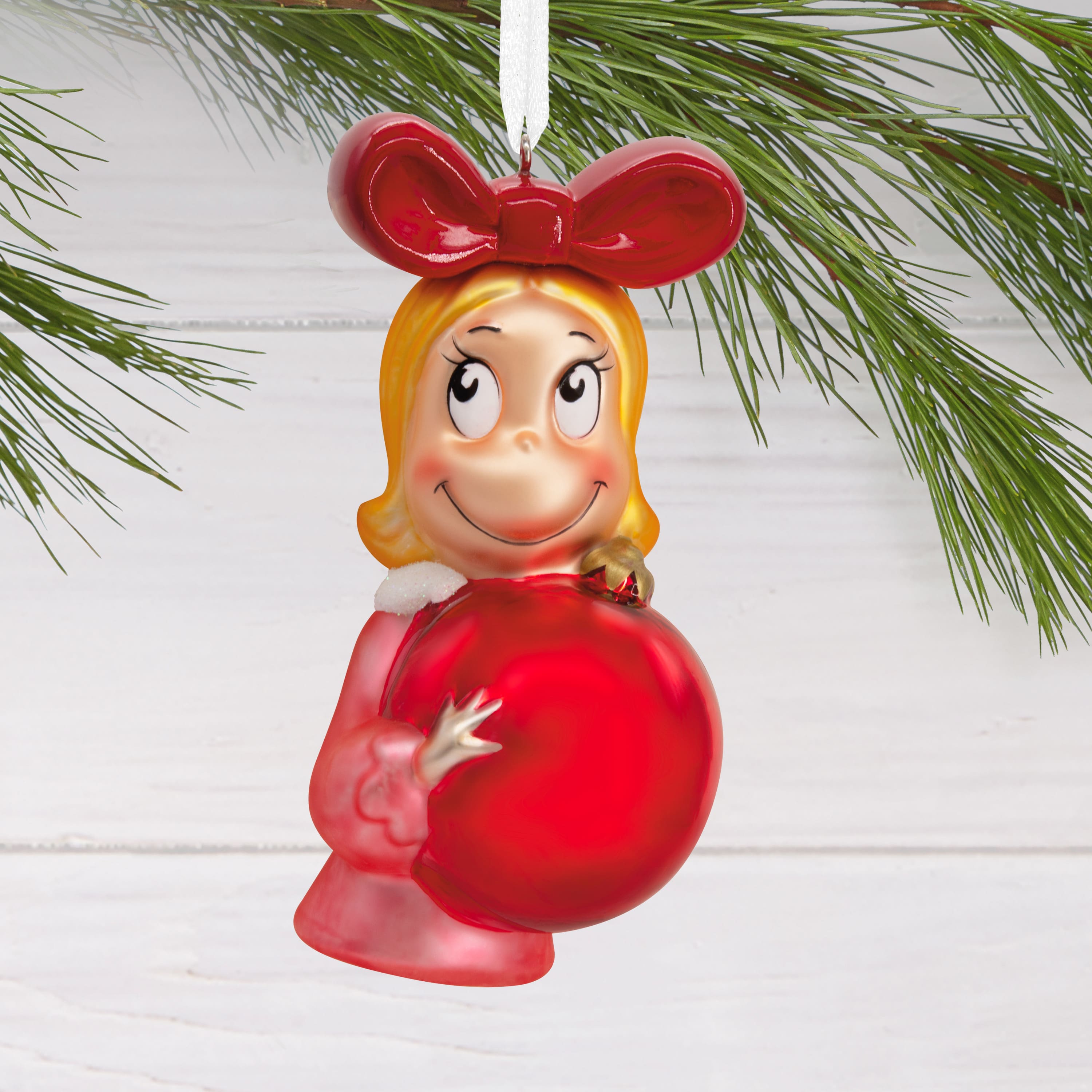 Hallmark Dr. Seuss&#x27;s How the Grinch Stole Christmas!&#x2122; 4&#x22; Cindy-Lou Who with Ornament Blown Glass Ornament
