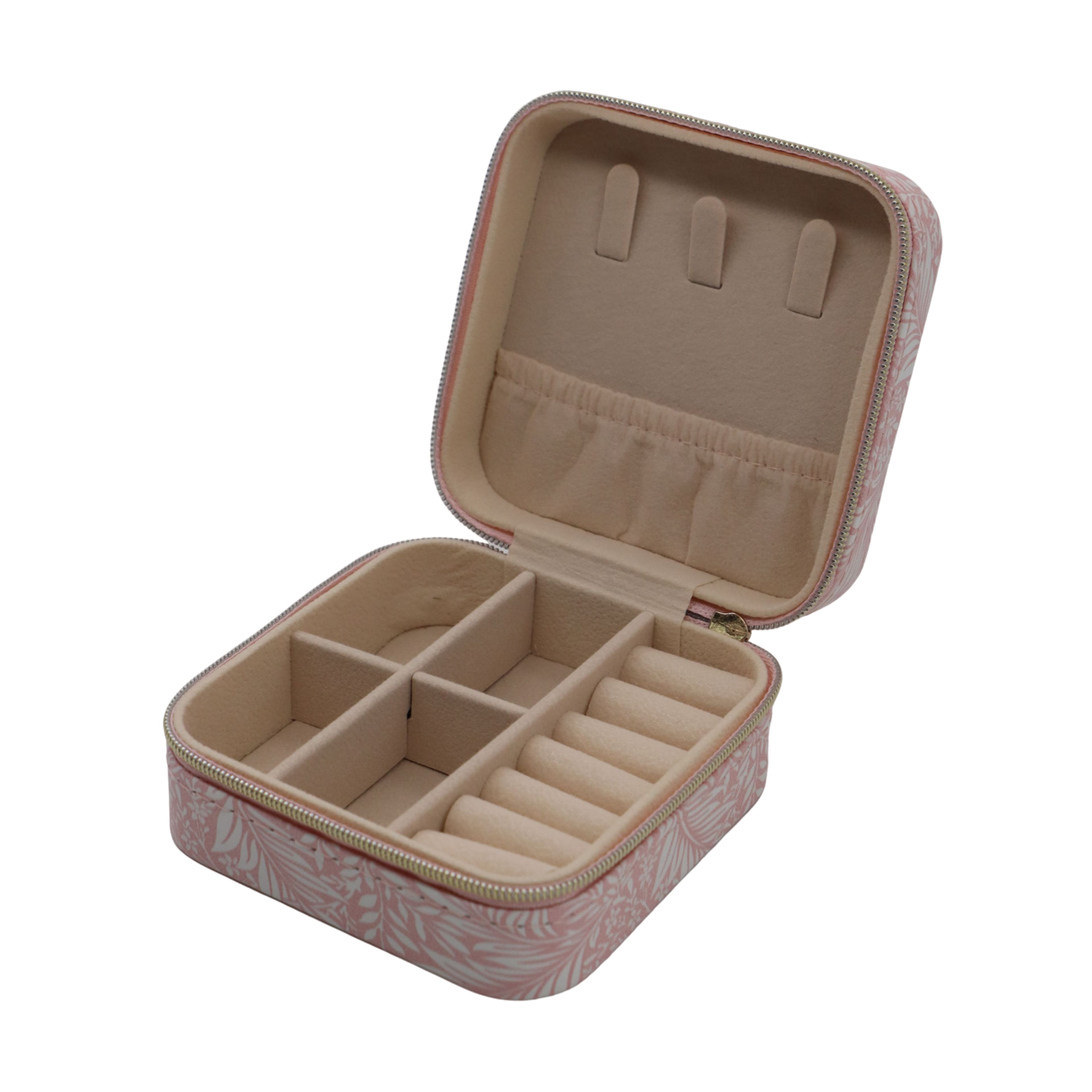 Assorted Floral Square Jewellery Zip Case, 1pc. by Fab Finds