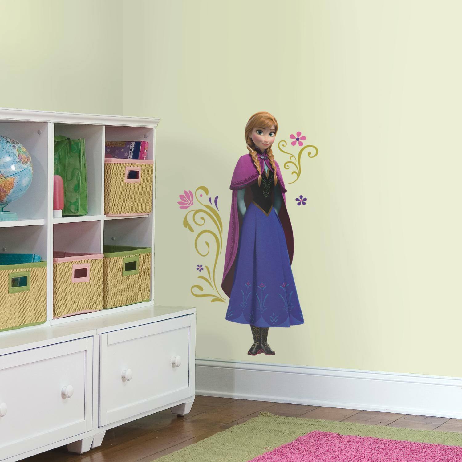 RoomMates Disney&#xAE; Frozen Anna&#x27;s Cape Peel &#x26; Stick Giant Wall Decals
