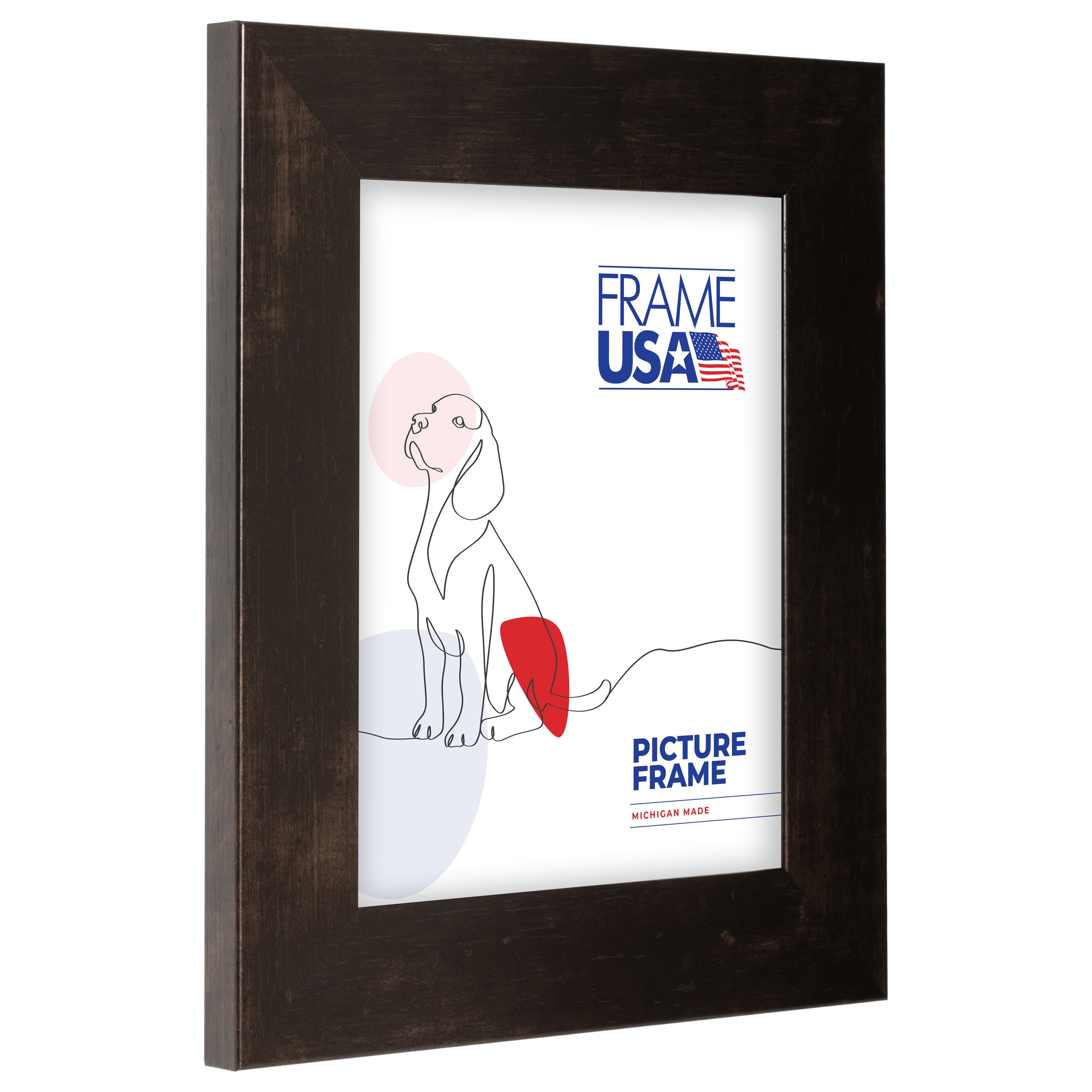 Frame USA Café Wide Espresso Single Image Picture Frame
