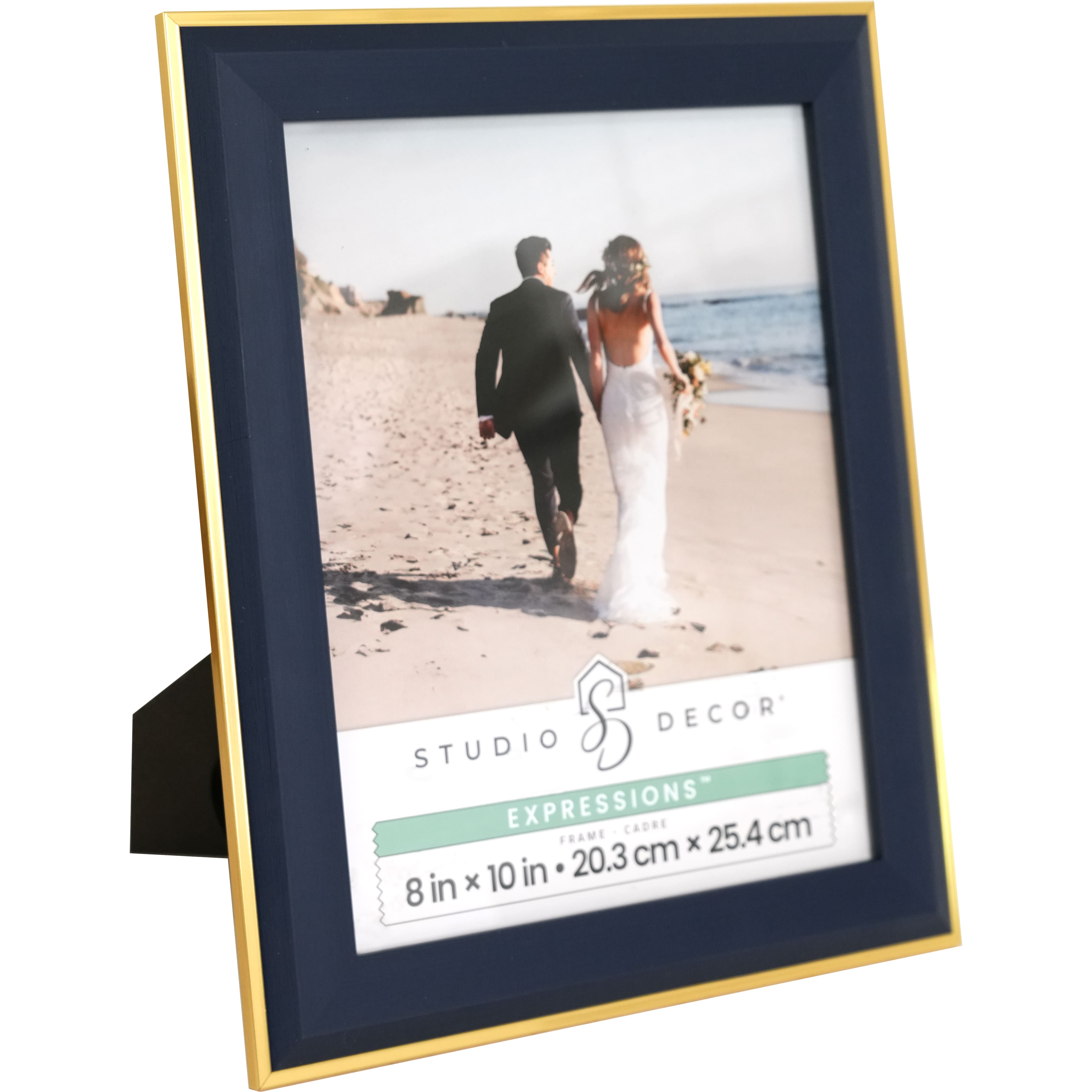 6 Pack: Expressions™ Navy Blue Frame with Gold Trim by Studio Décor®