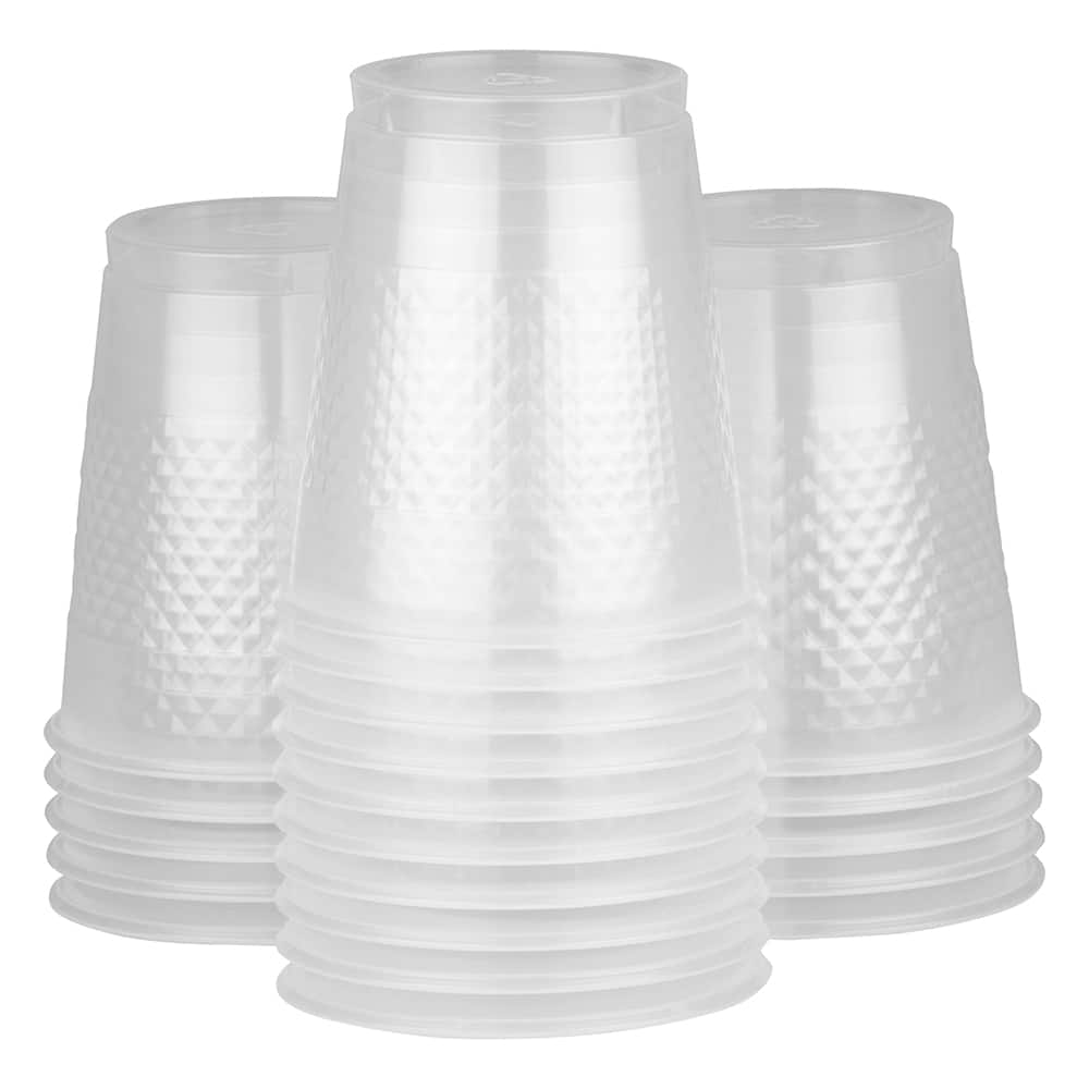 JAM Paper 12oz. Clear Plastic Party Cups, 200ct.