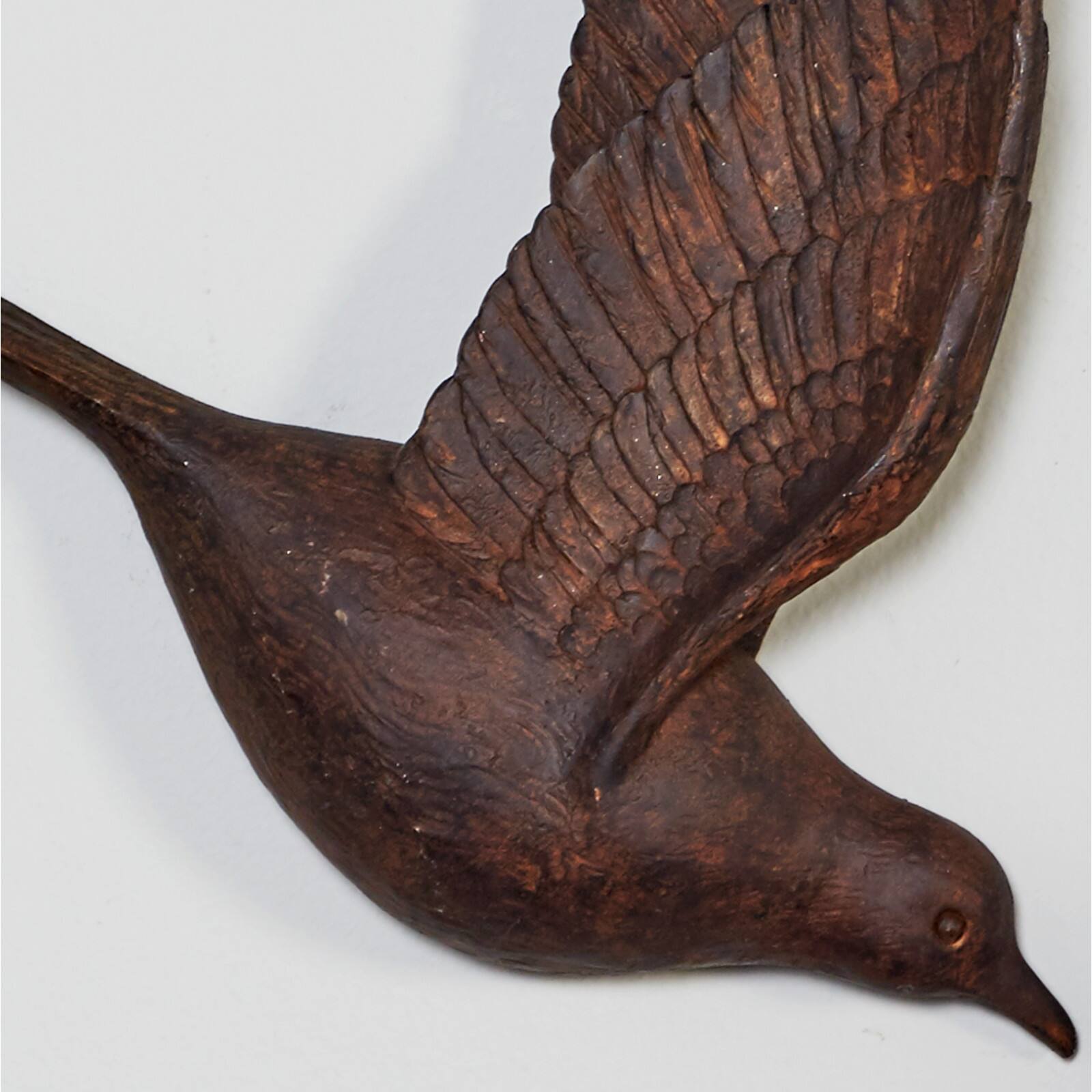 Brown Metal Farmhouse Birds Wall Decor Set