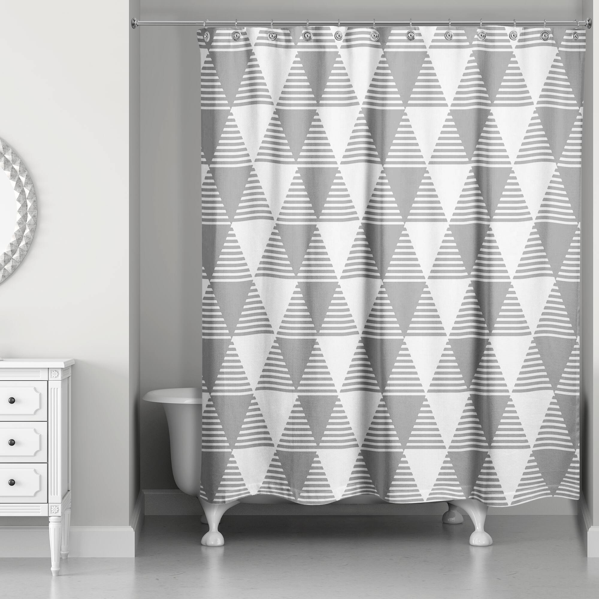 Triangles Shower Curtain