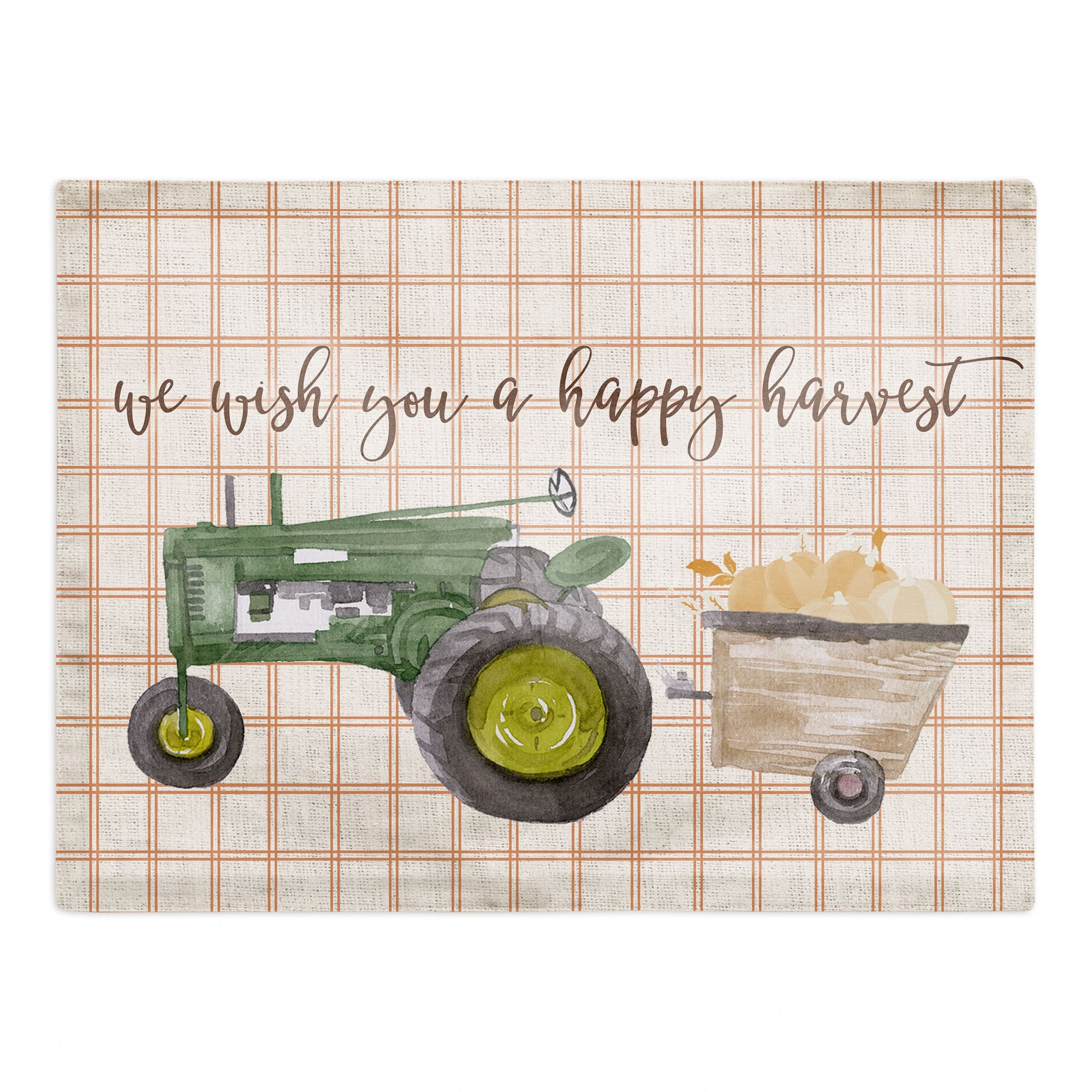 Green Tractor Cotton Twill Placemat