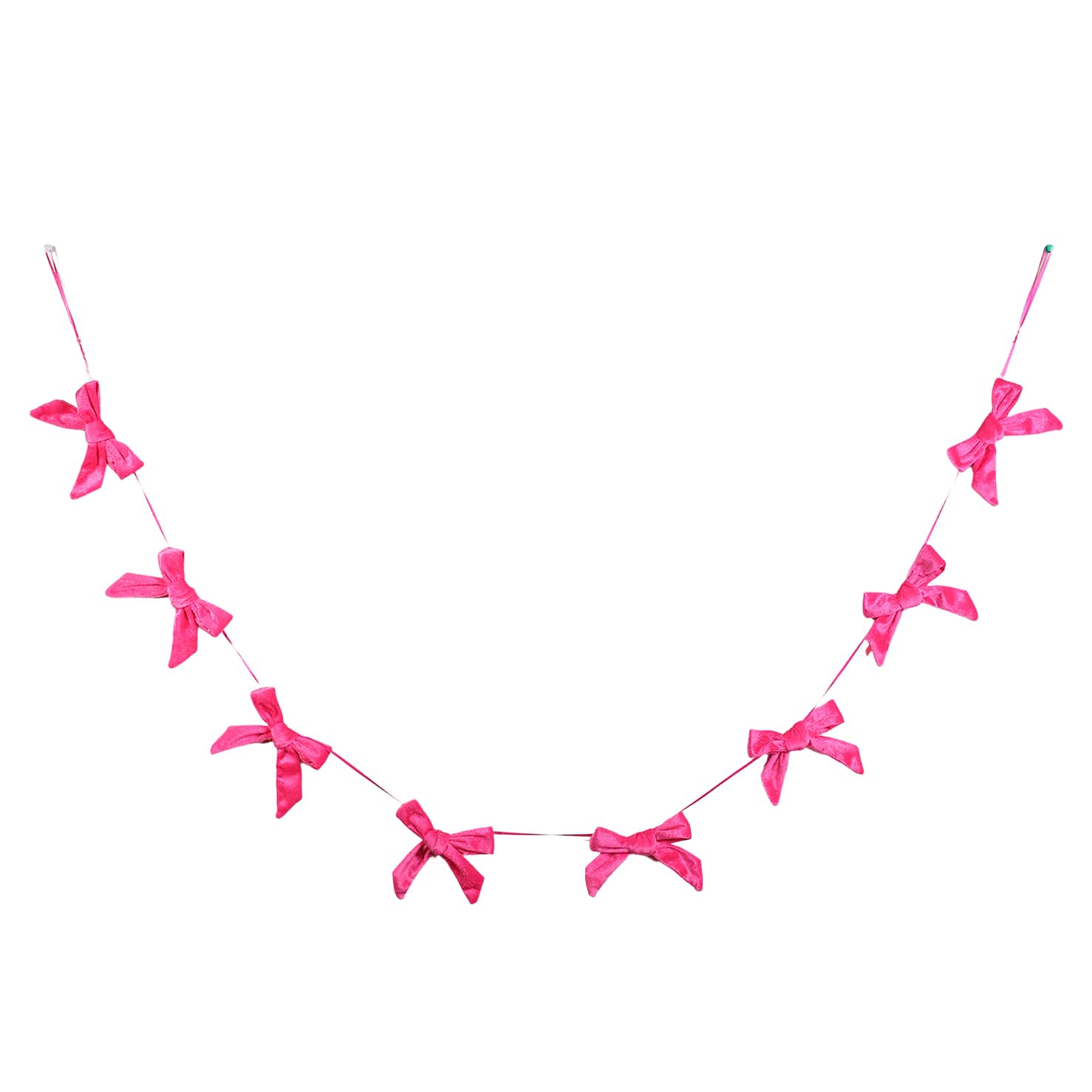 6ft. Pink Bow Garland by Celebrate It™