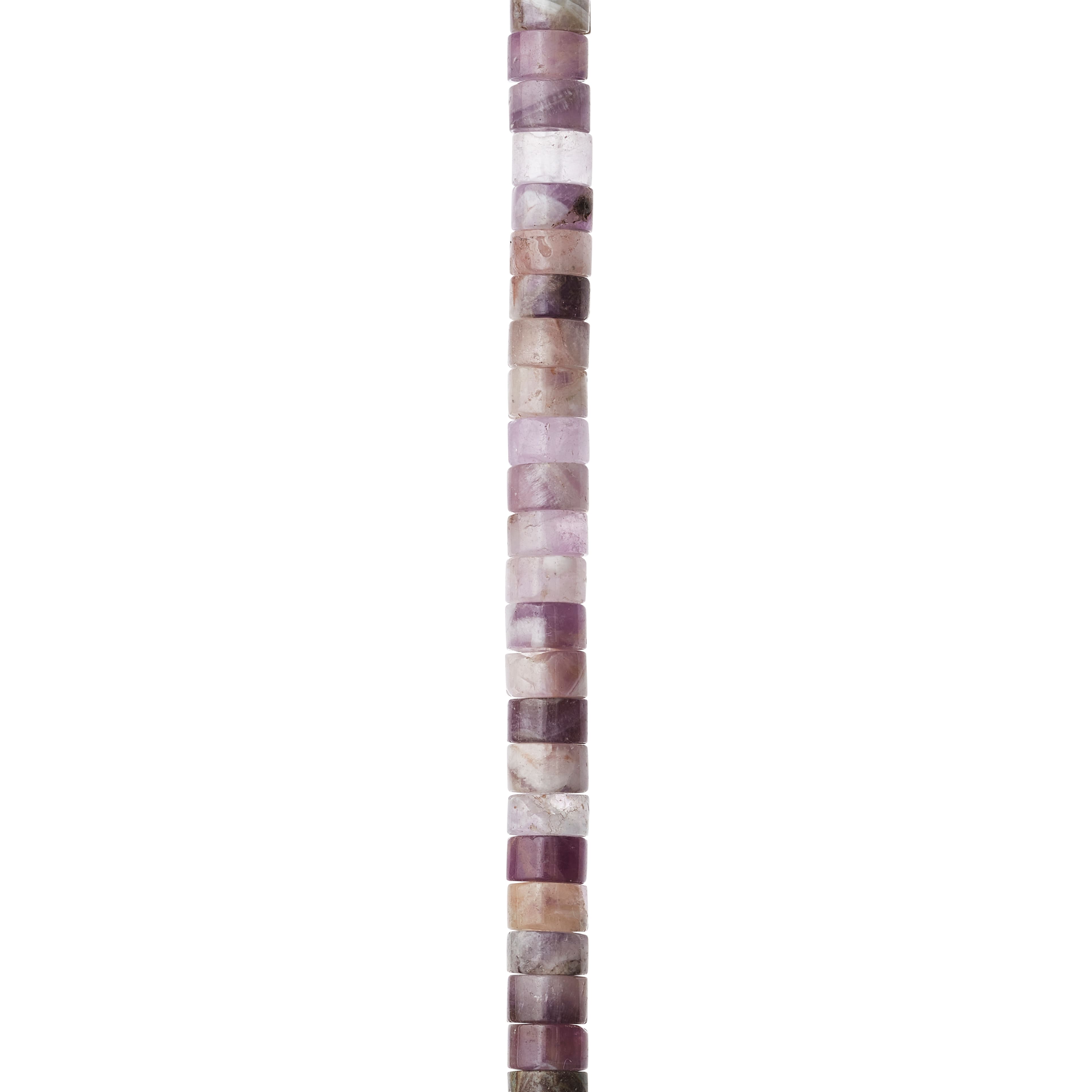 Pink Heishi Amethyst Round Beads by Bead Landing™, 6mm