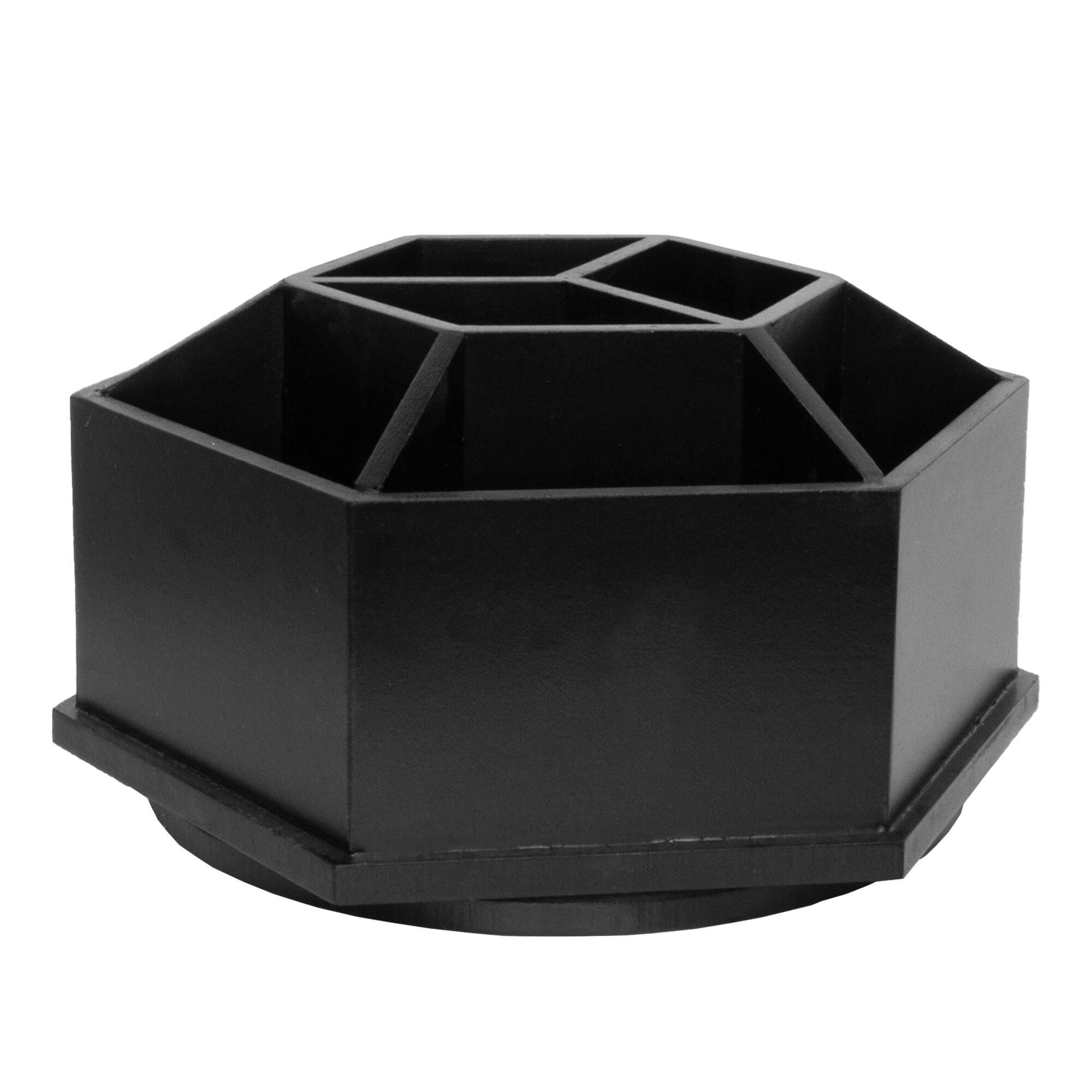 American Art D&#xE9;cor&#x2122; Black 9 Compartment Swiveling Stationary Desk Organizer