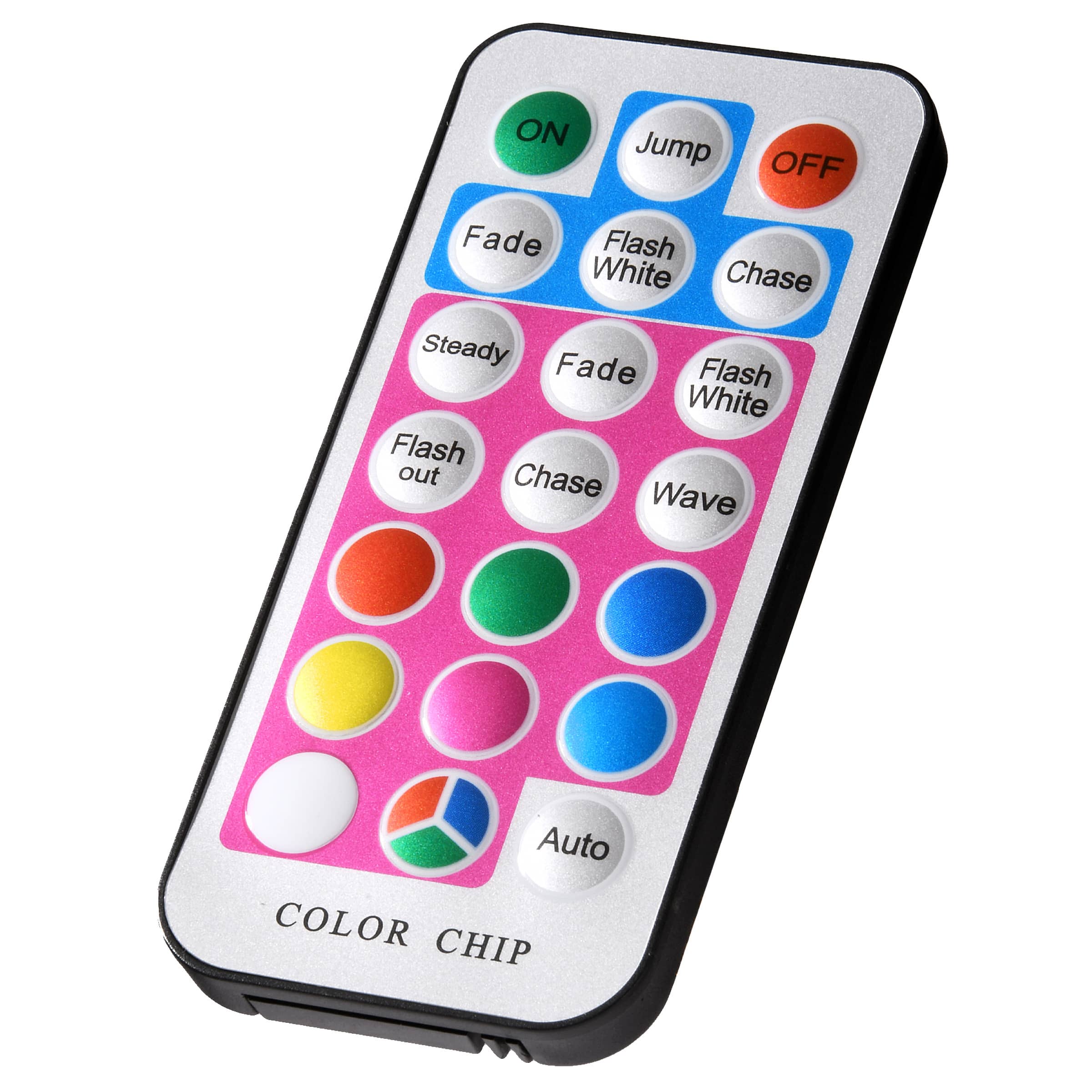 7.5ft. Pre-Lit Crystal Silver Metallic Artificial Christmas Tree, Multicolor LED Lights