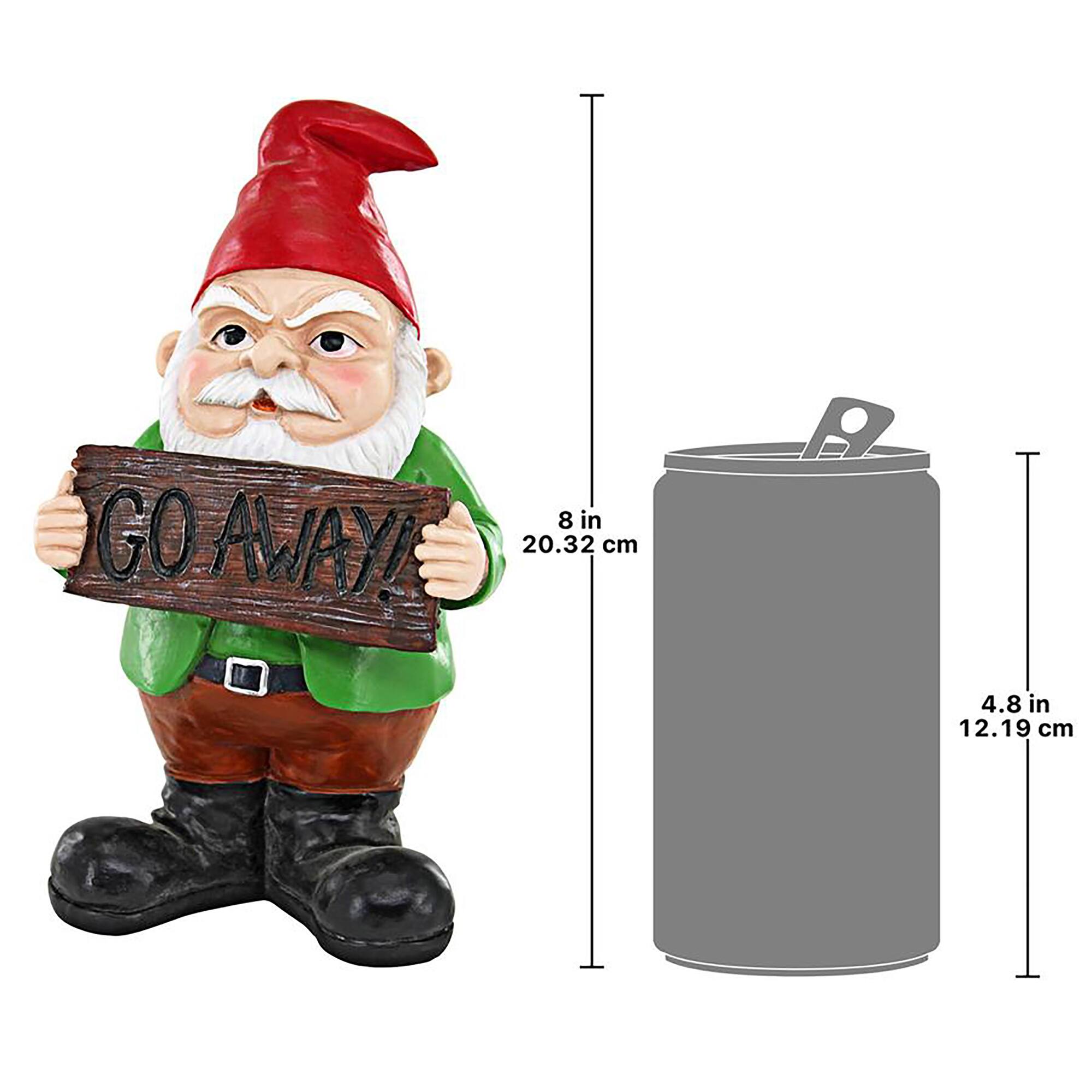 Design Toscano 8" Mr. Bad Attitude Unwelcoming Garden Gnome Statue