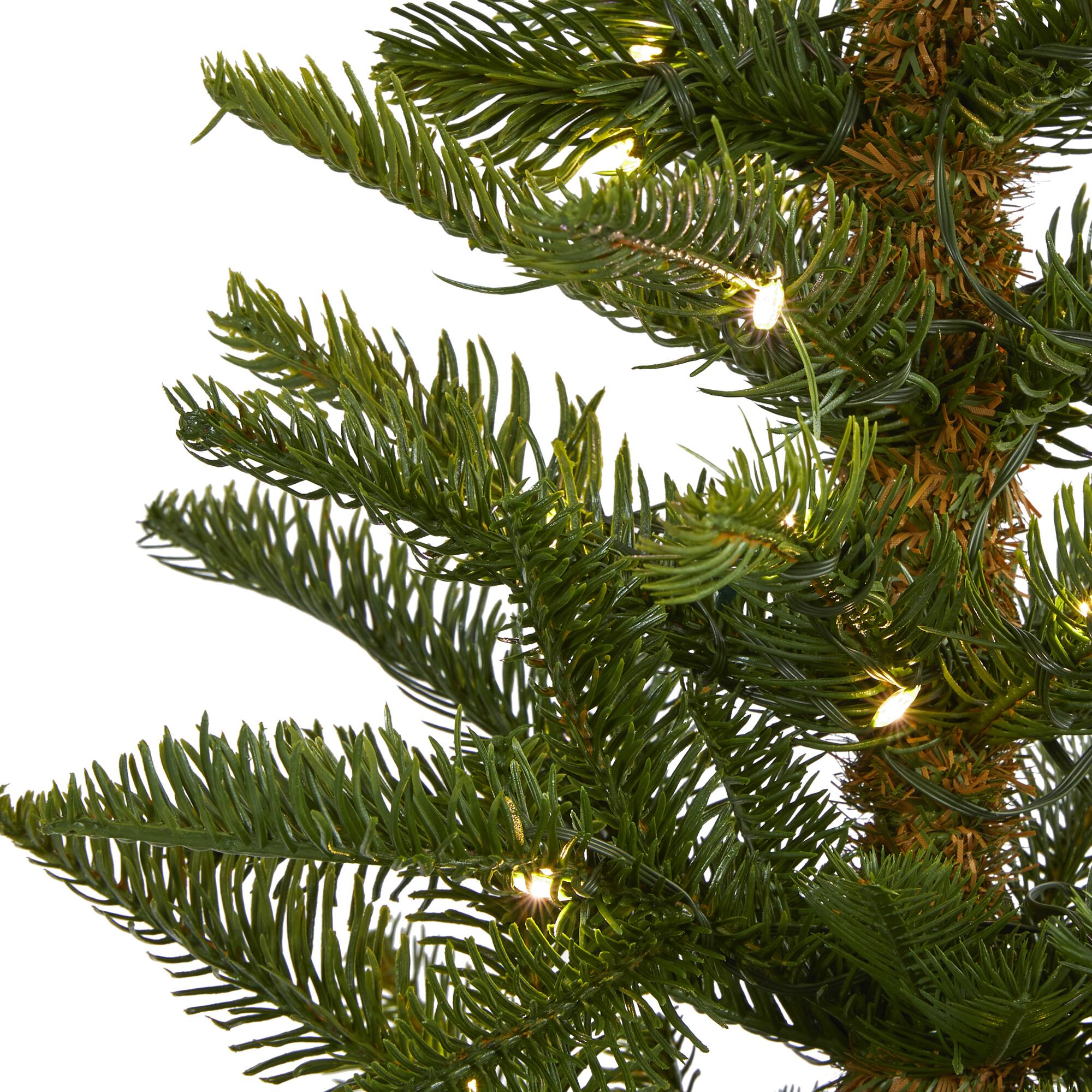 5ft. Pre-Lit Alaskan Alpine Artificial Christmas Tree, Clear LED Lights