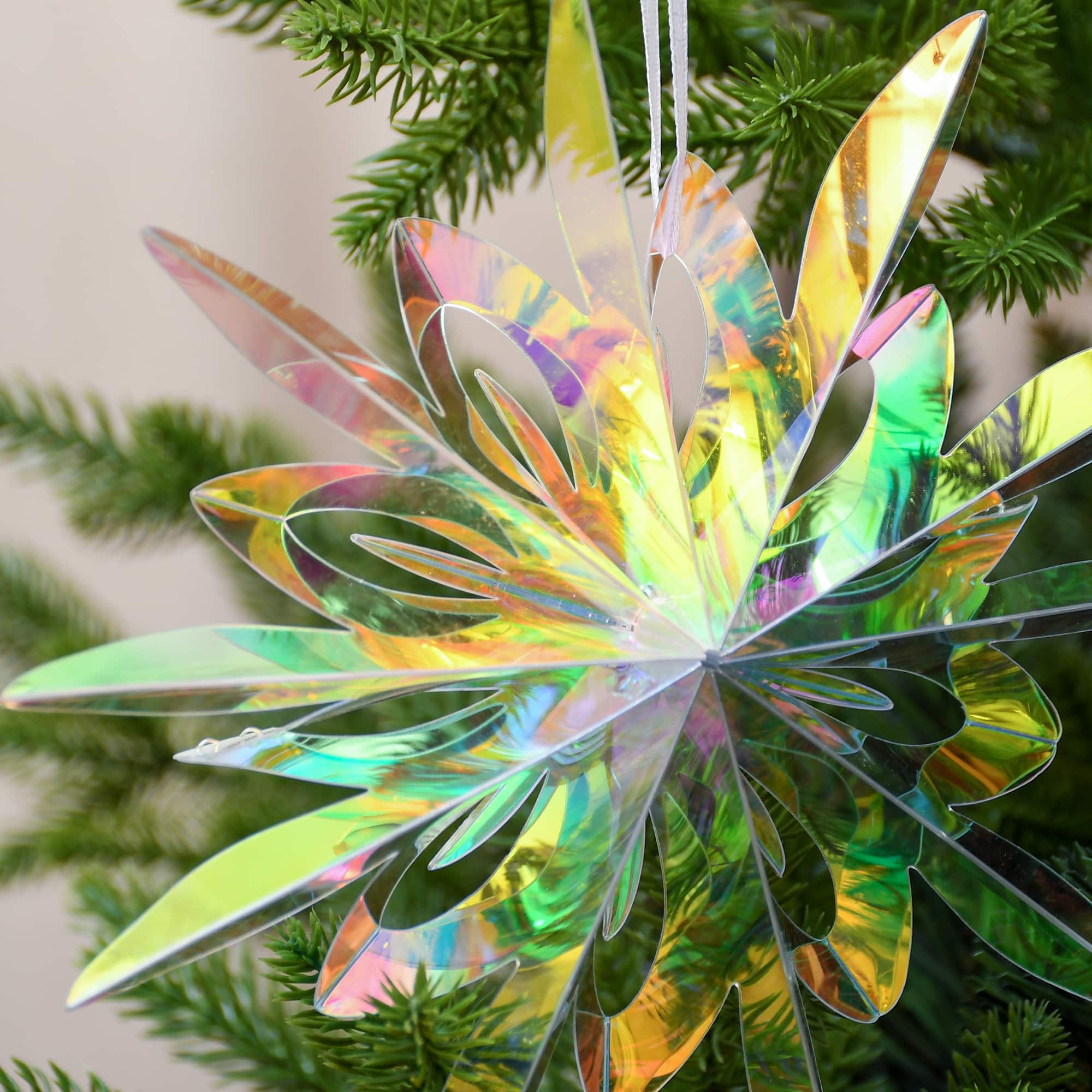7.5&#x22; Iridescent Snowflake Ornament by Ashland&#xAE;