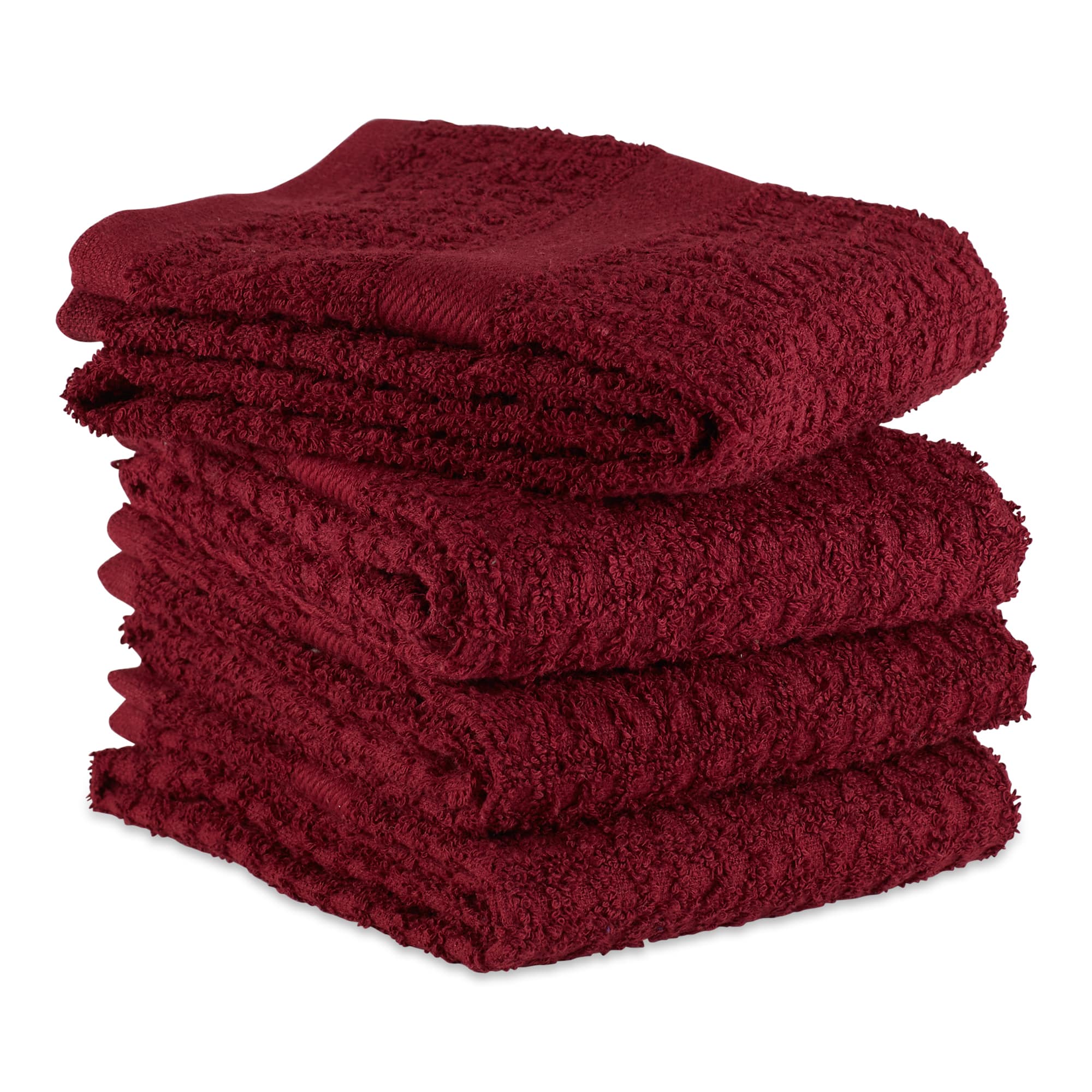 DII® Solid Wine Waffle Terry Dishtowel (Set of 4)