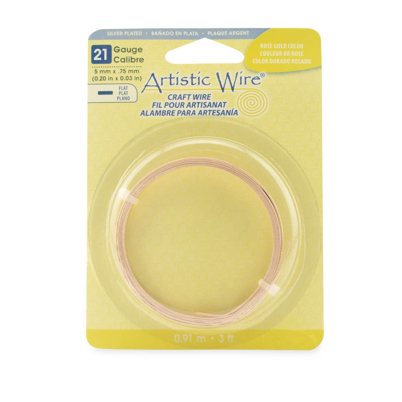 Artistic Wire&#xAE; 21 Gauge Flat Craft Wire