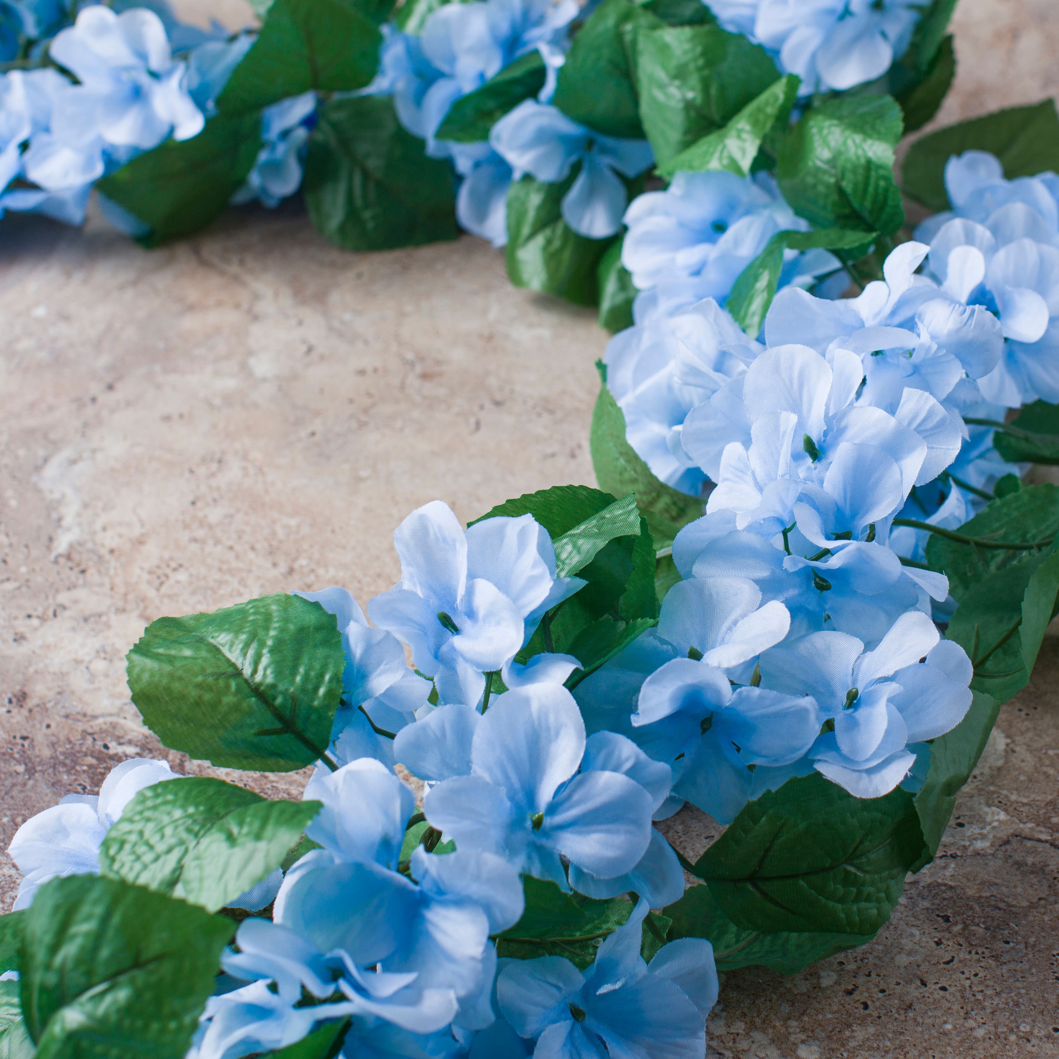 8 Pack: 6ft. Blue Hydrangea Chain Garland by Ashland®