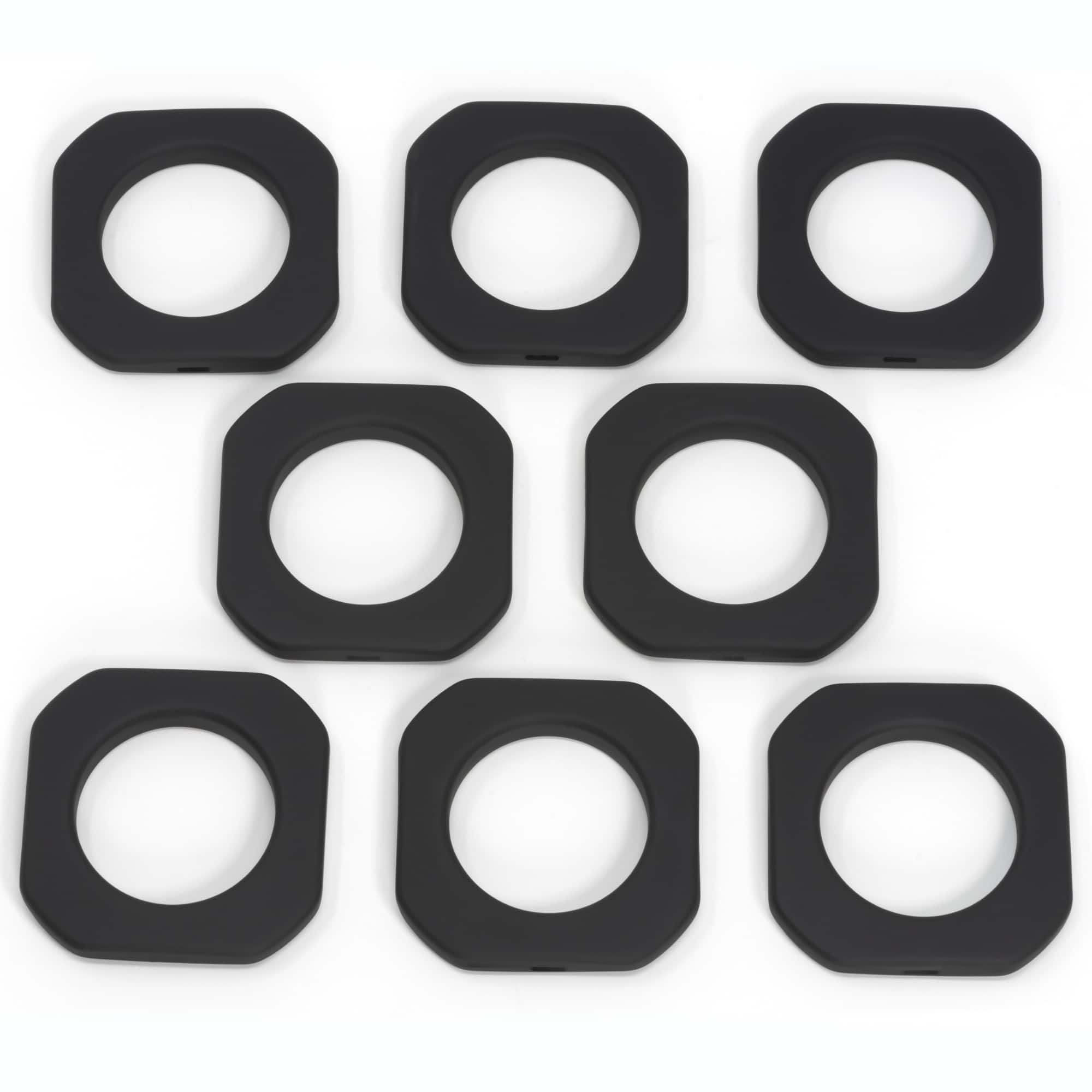 Dritz&#xAE; Home Matte Black 1.562&#x22; Square Curtain Grommets, 8ct.