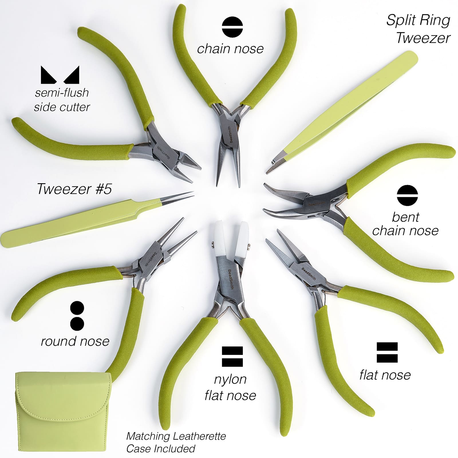 The Beadsmith&#xAE; Fashion Color Plier Set &#x26; Clutch