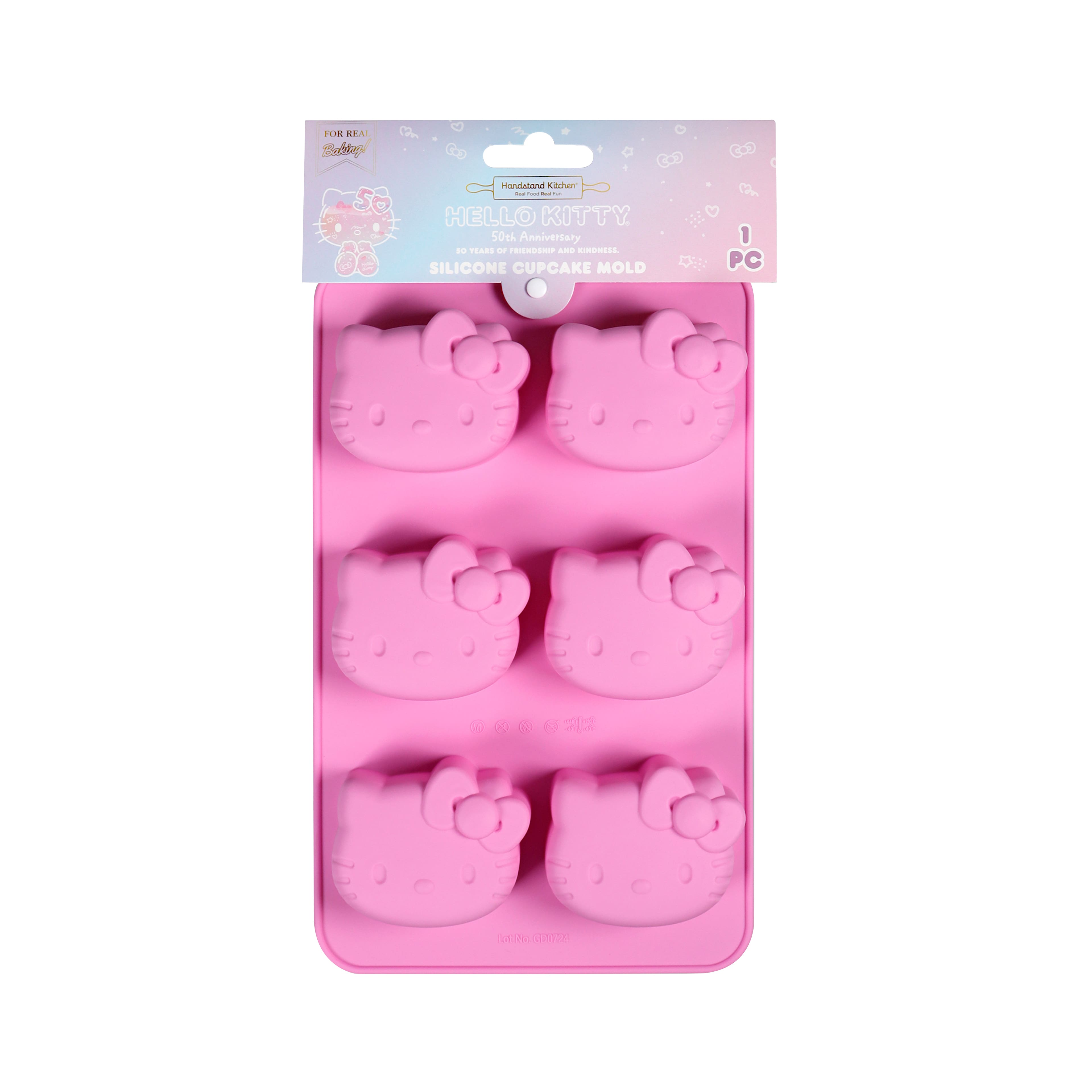 Handstand Kitchen Hello Kitty&#xAE; 50th Anniversary Silicone Cupcake Mold