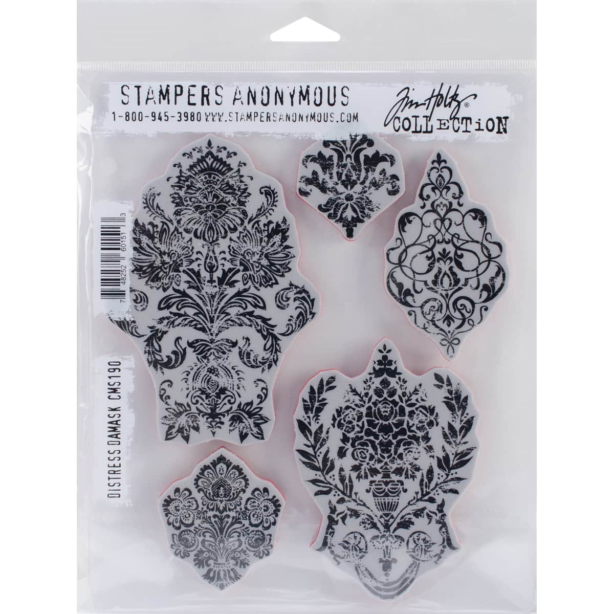 Stampers Anonymous Tim Holtz® Distress Damask Cling Stamps
