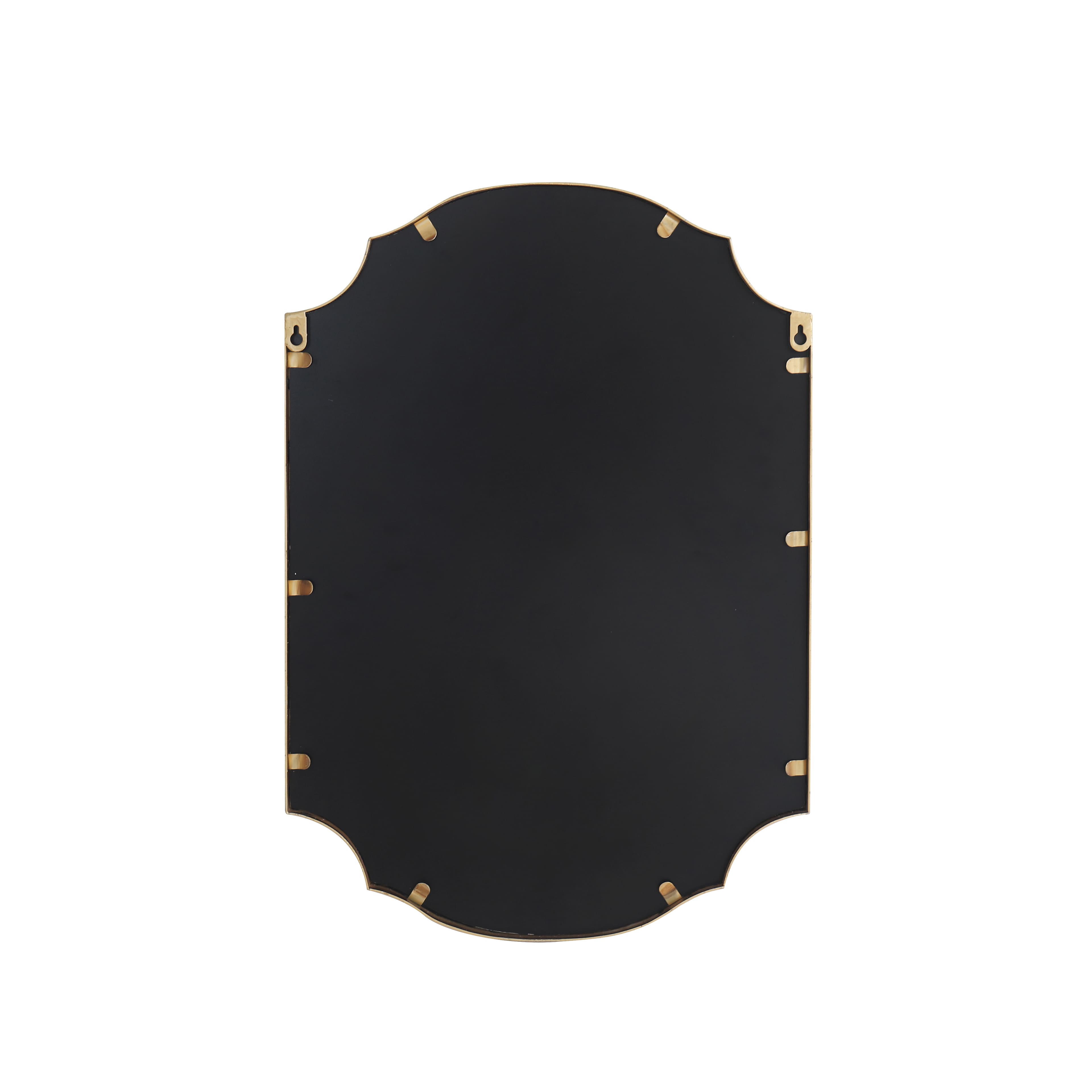 Home 16.5&#x22; x 23.5&#x22; Ornate Gold Scallop Decorative Wall Mirror by Ashland&#xAE;