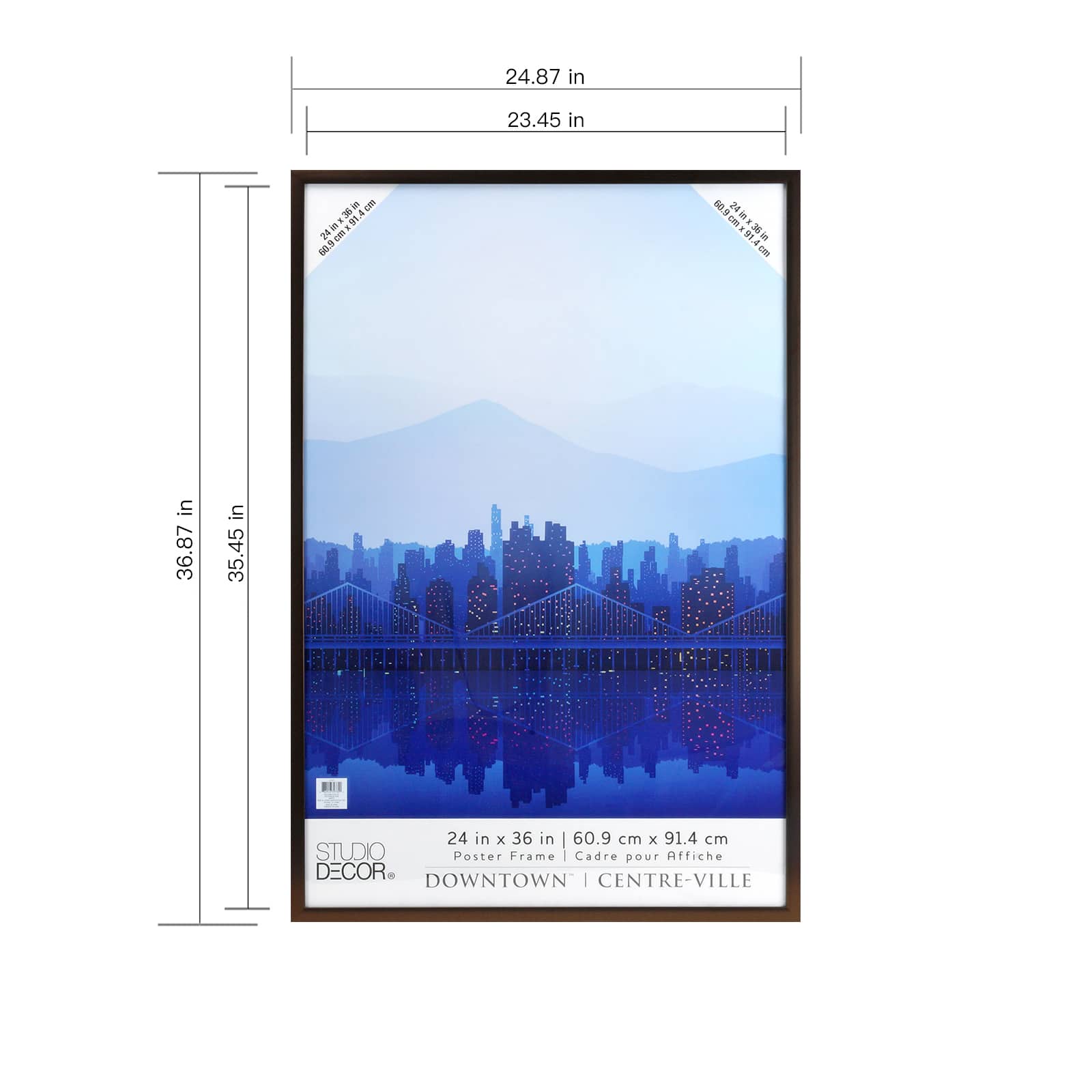 8 Pack: Bronze 24" x 36" Poster Frame by Studio Décor®