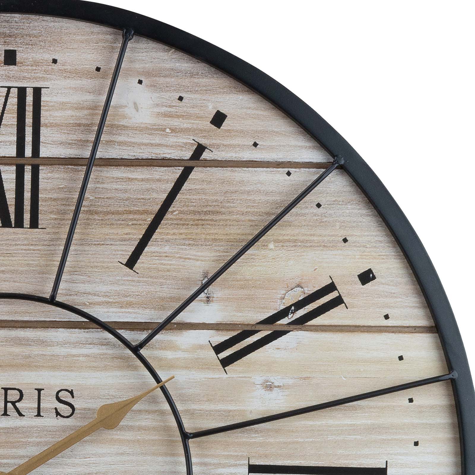 Sorbus&#xAE; 24&#x22; Paris Wood Roman Numeral Clock