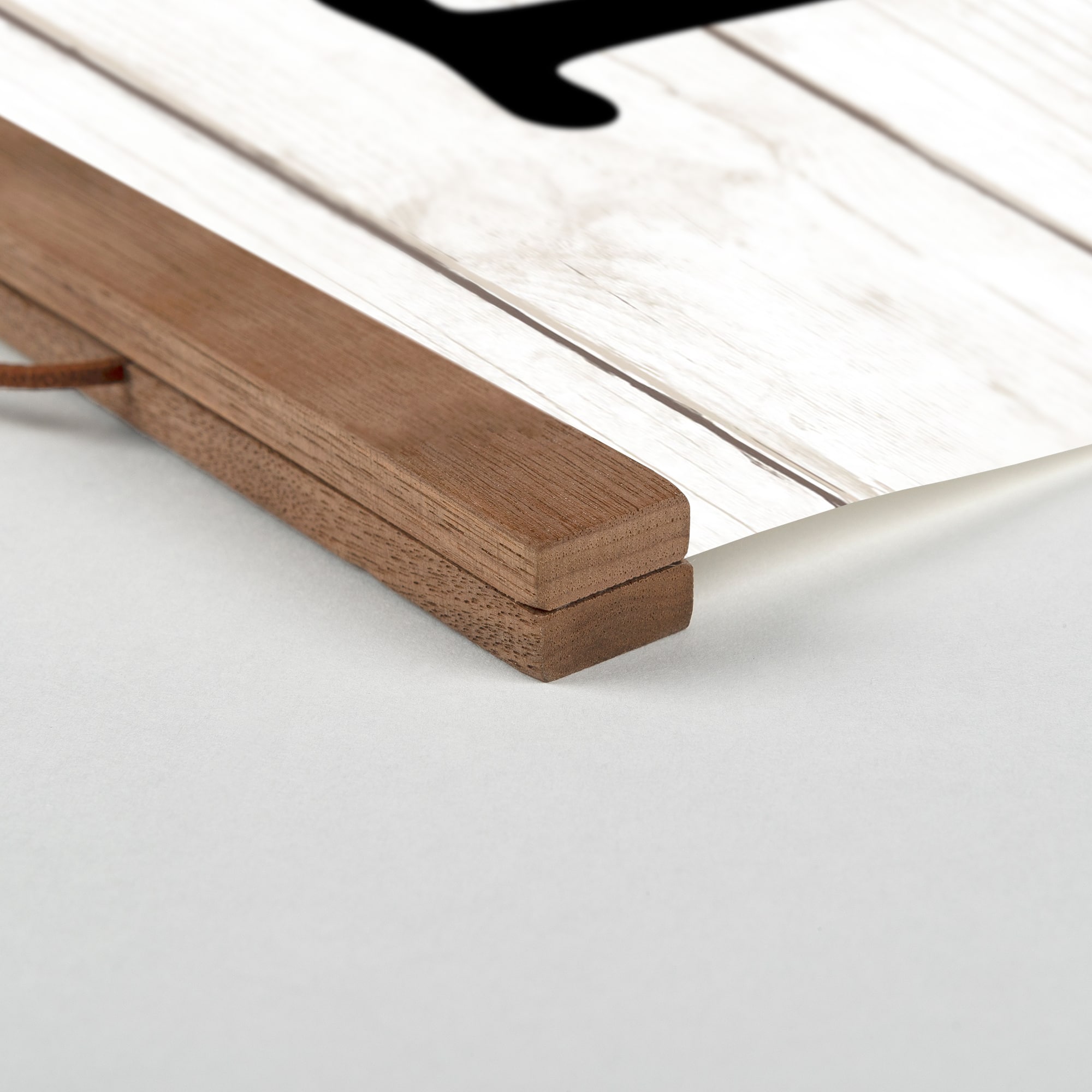 Shamrock Love Shiplap Hanging Canvas 16" x 16" Teak Hanging Canvas