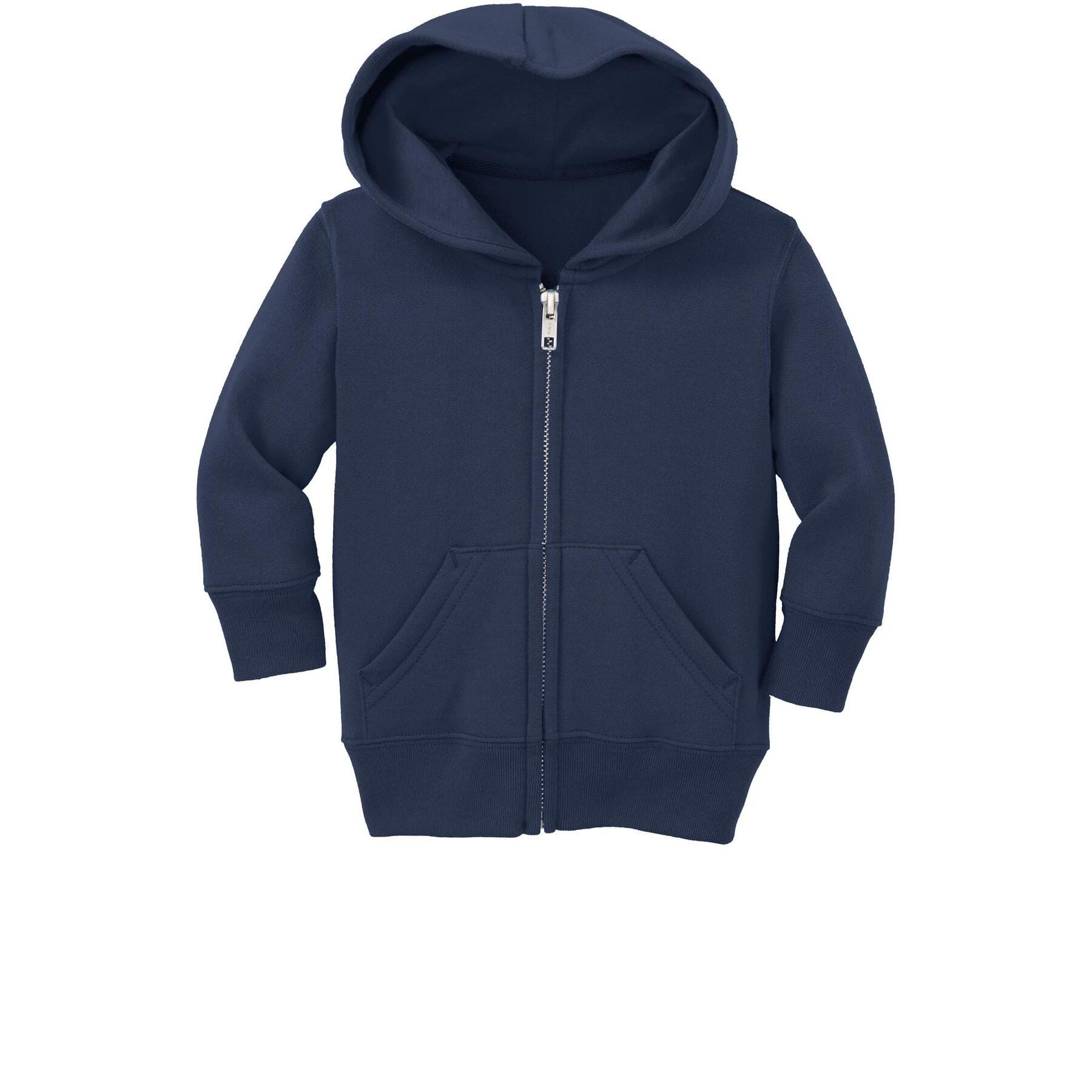Port & Company® Core Fleece Full-Zip Hooded Infant Sweatshirt