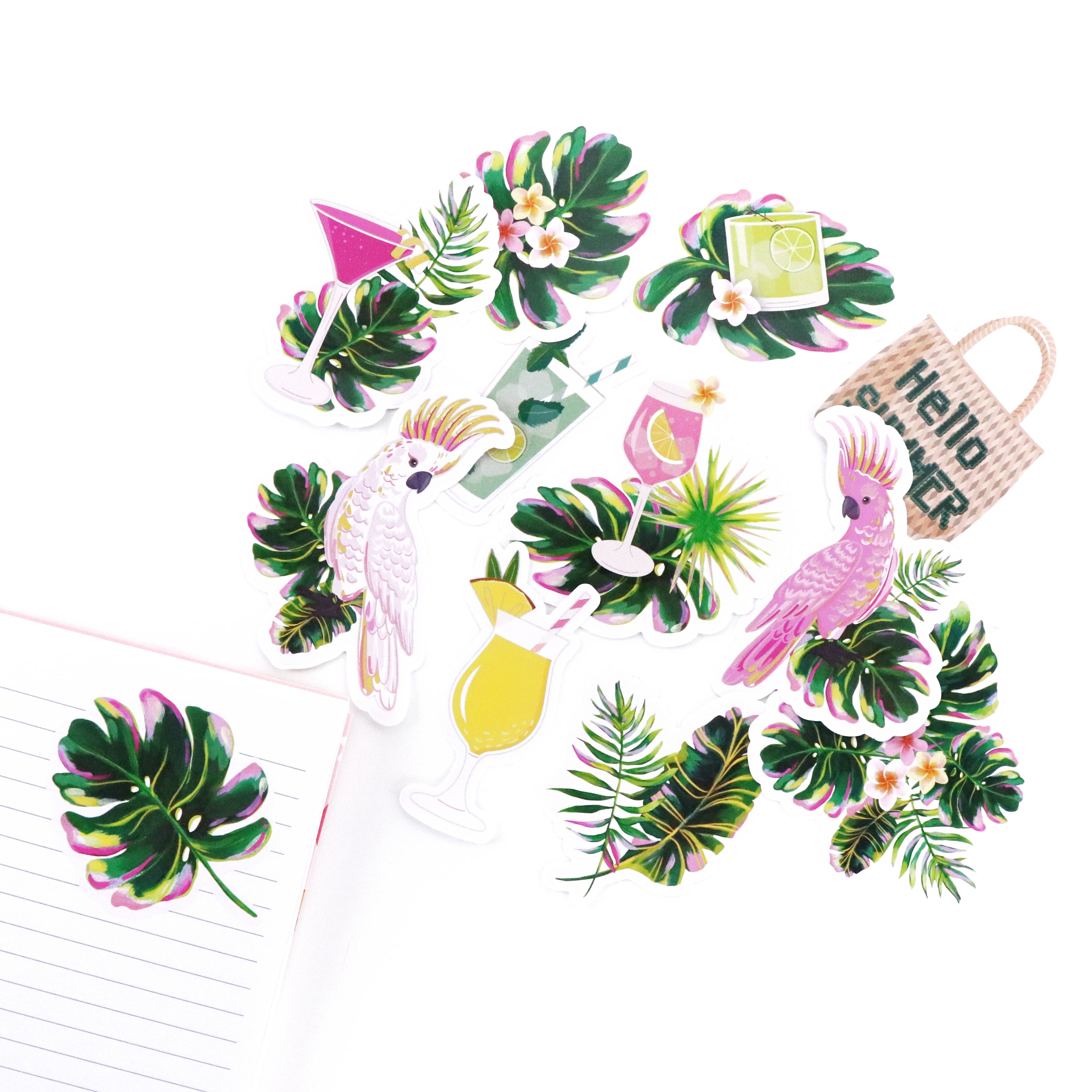 Tropical Leaves Vinyl Die Cut Stickers by Recollections™