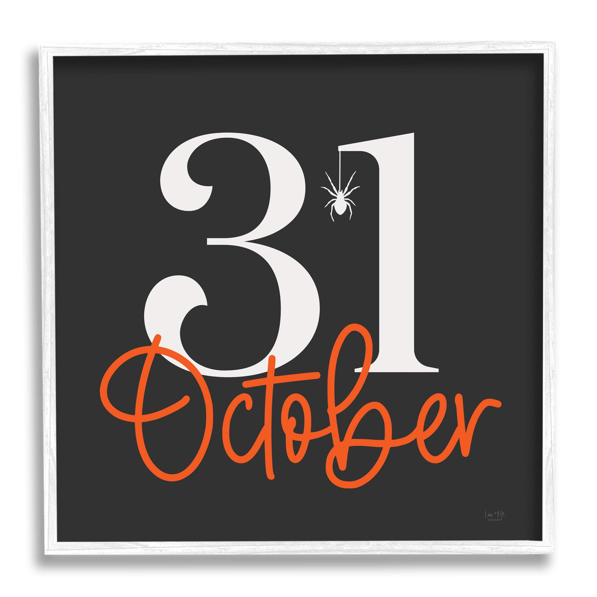 Stupell Industries 31 October Halloween Date Framed Giclee Art