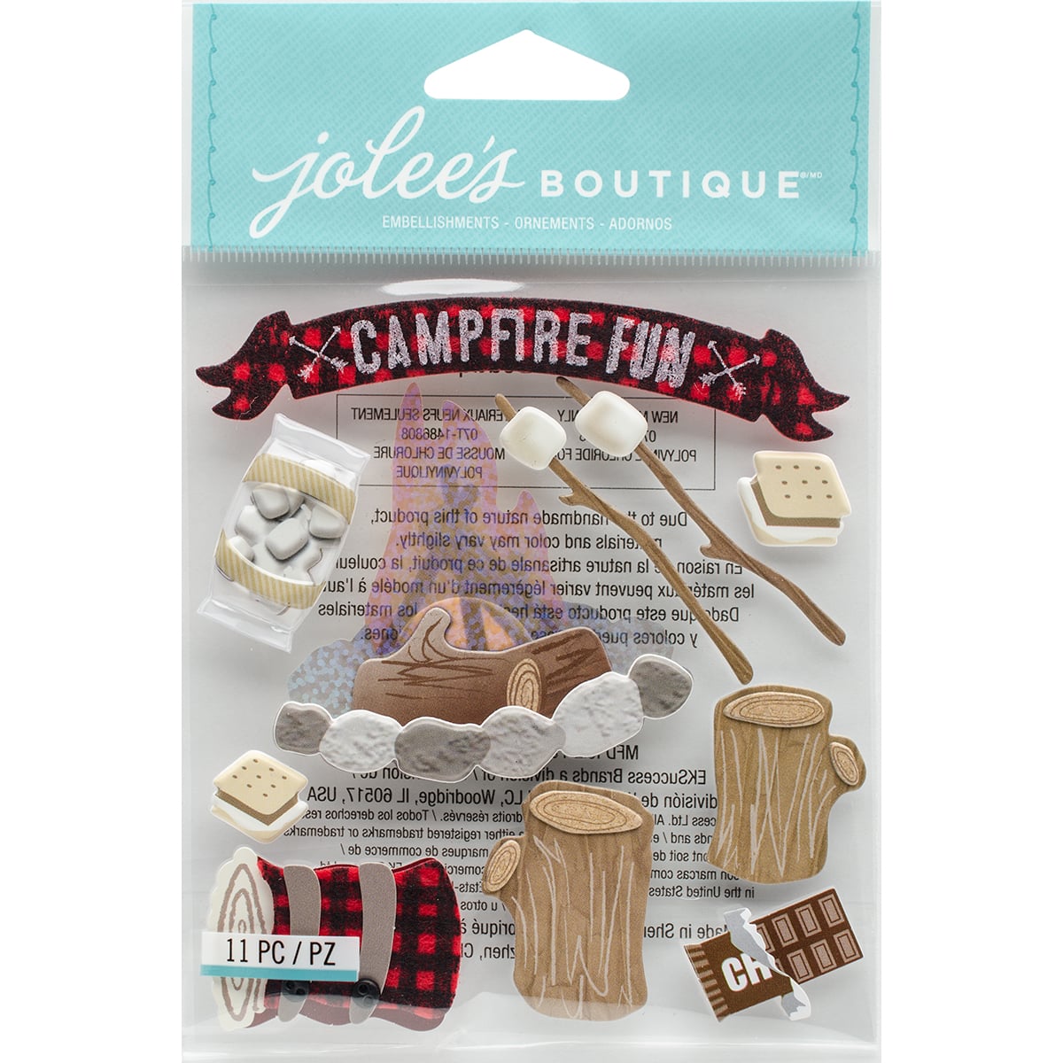 Jolee&#x27;s Boutique Dimensional Stickers-Campfire