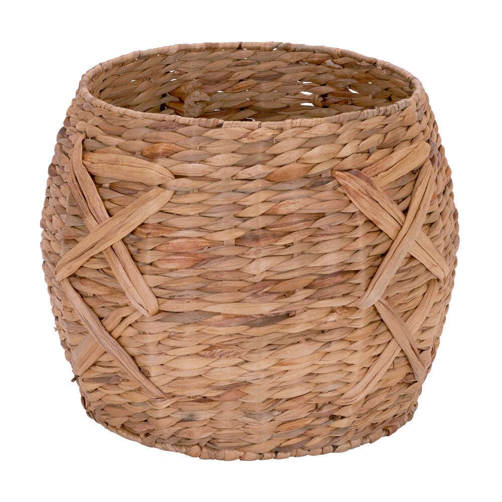 Household Essentials 16" X-Weave Round Wicker Floor Basket