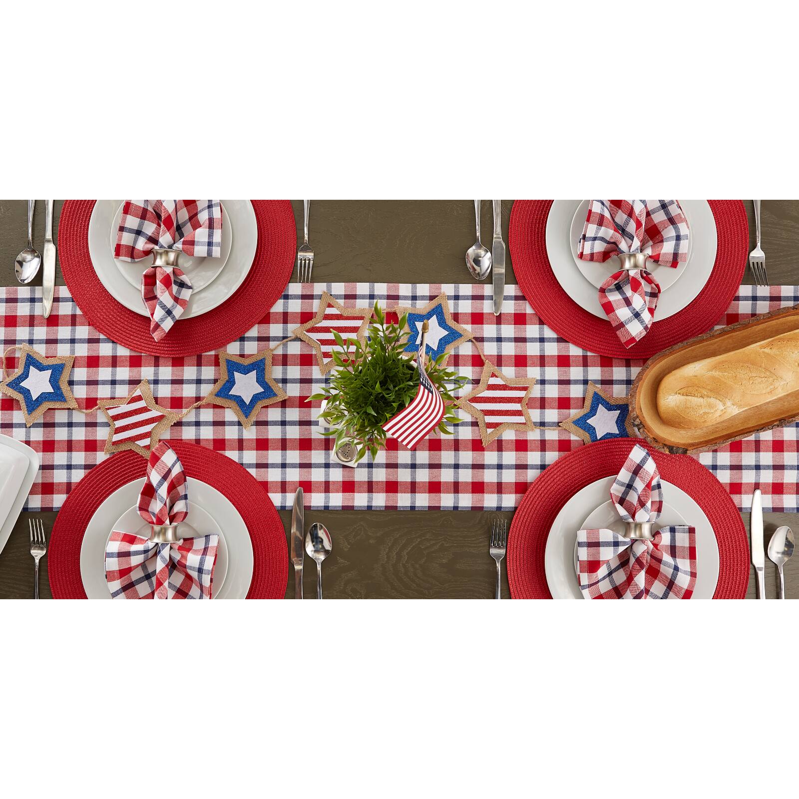 DII® 72" American Plaid Table Runner