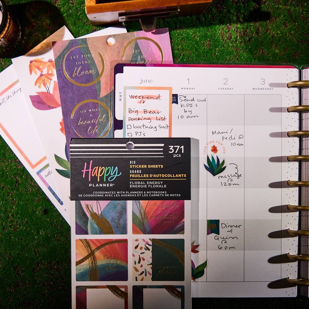 The Big Happy Planner&#xAE; Floral Energy