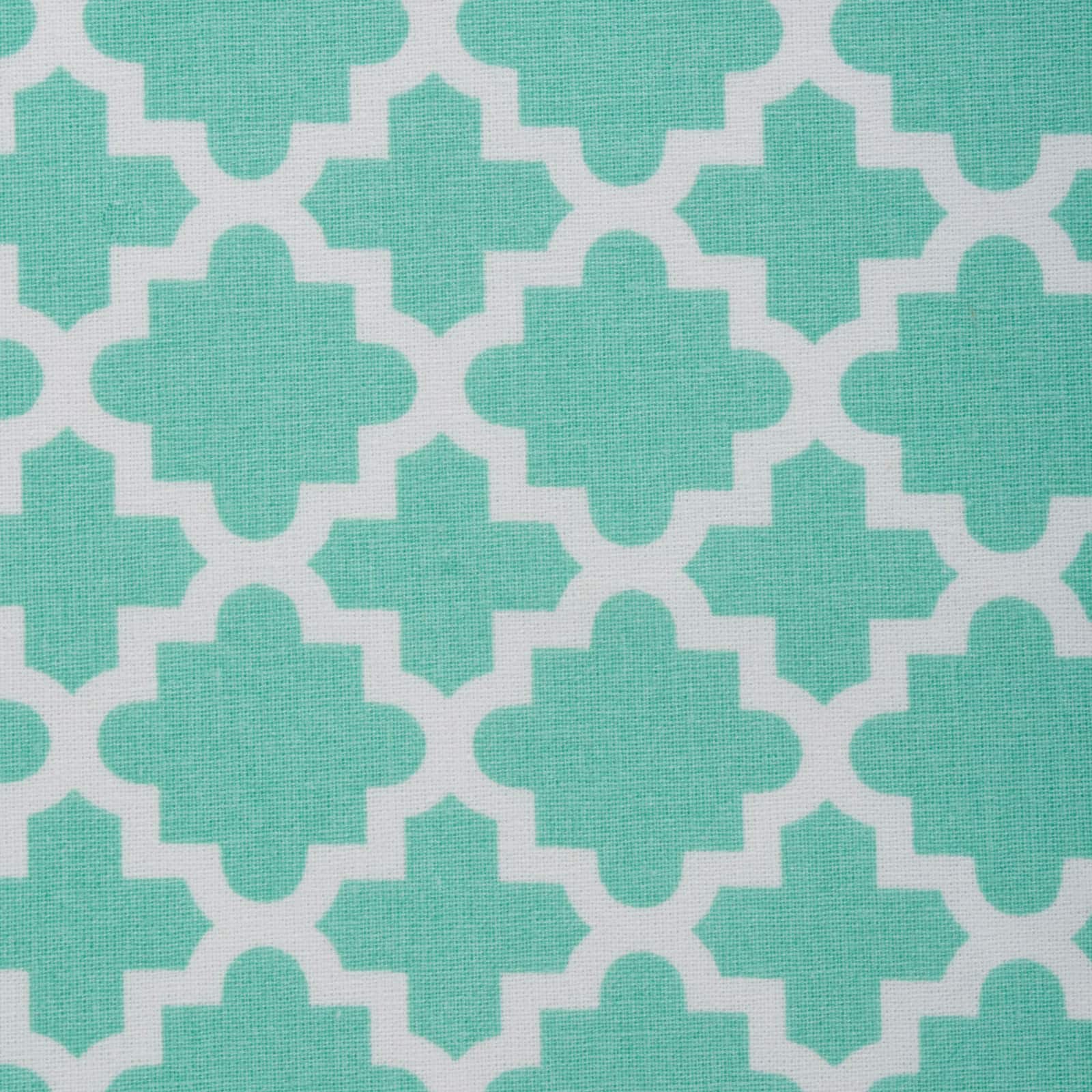 Aqua Lattice Tablecloth 60" x 84"