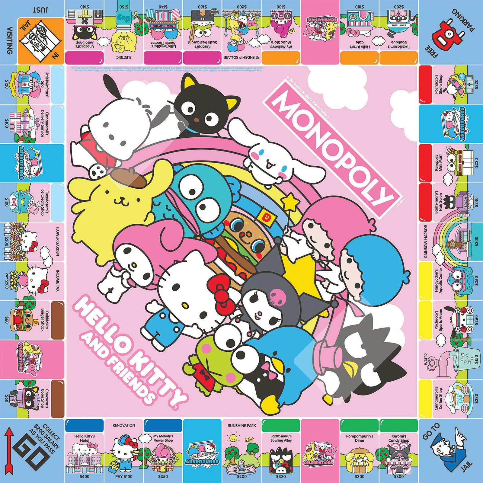 USAopoly MONOPOLY&#xAE;: Hello Kitty&#xAE;and Friends