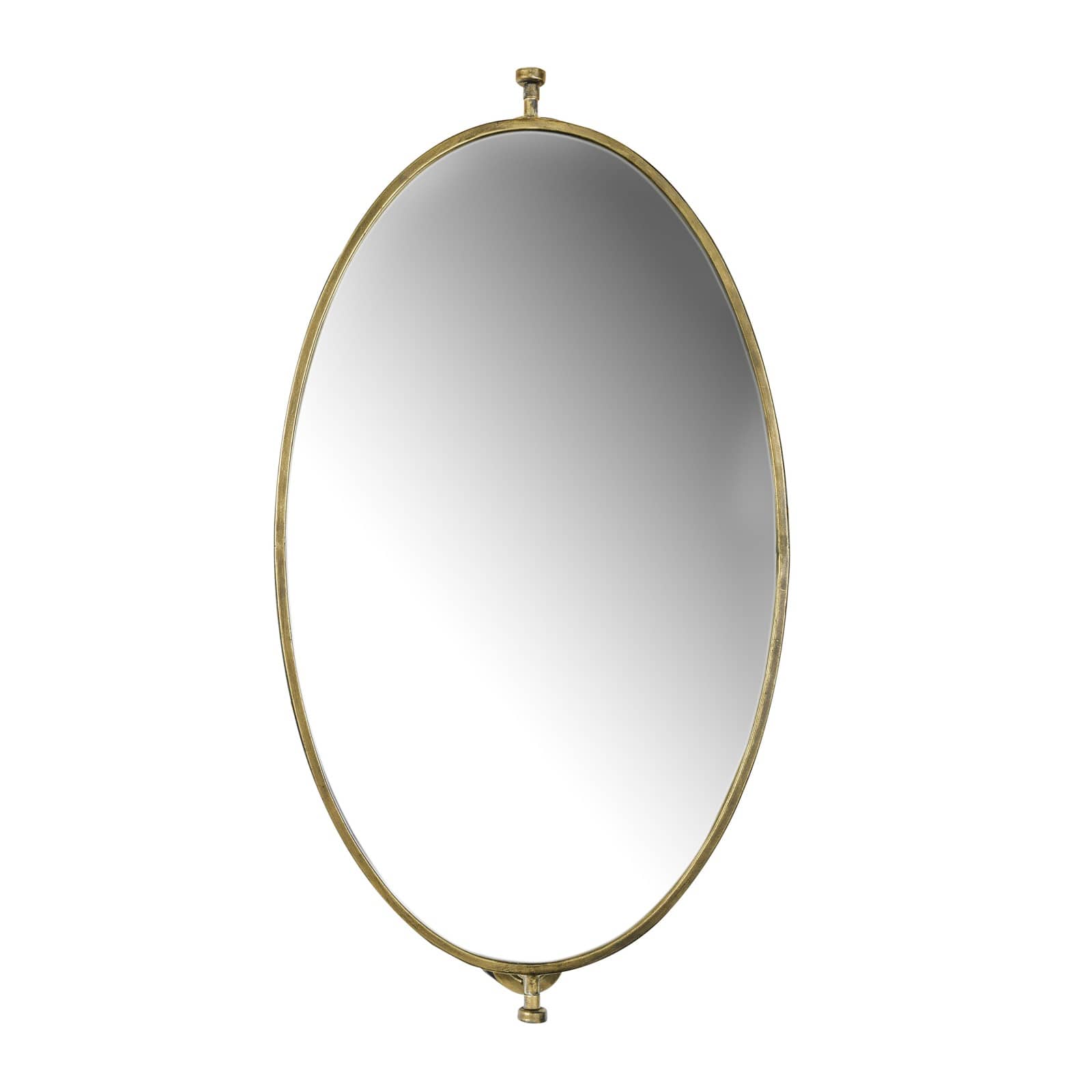 Hello Honey® 27" Gold Pivoting Oval Wall Mirror