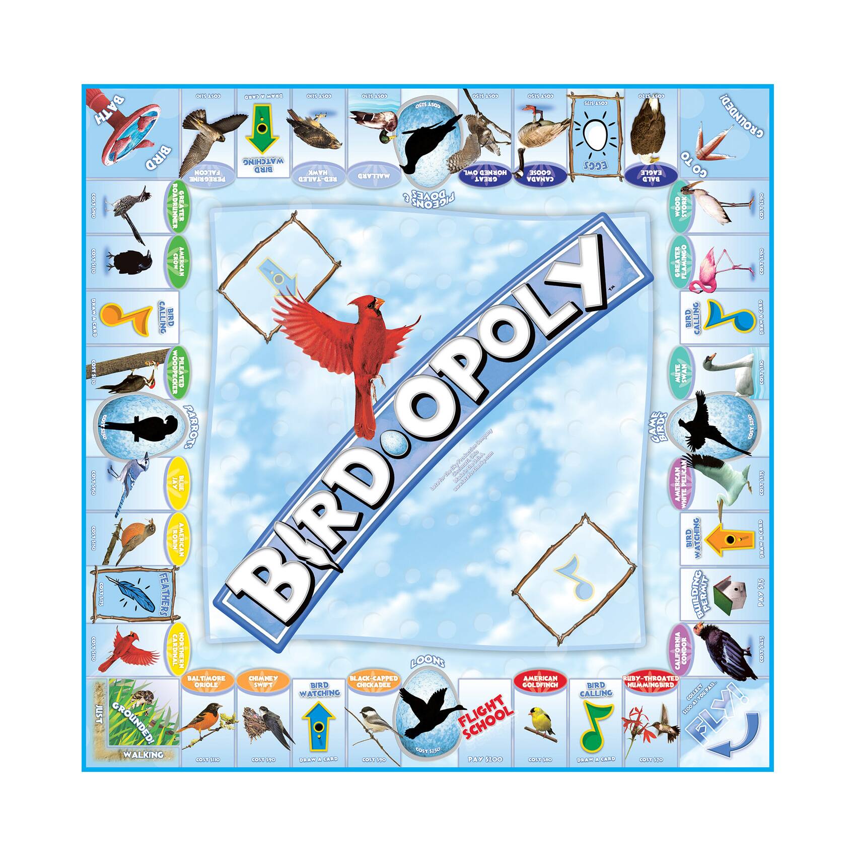 Bird-Opoly&#x2122; Board Game