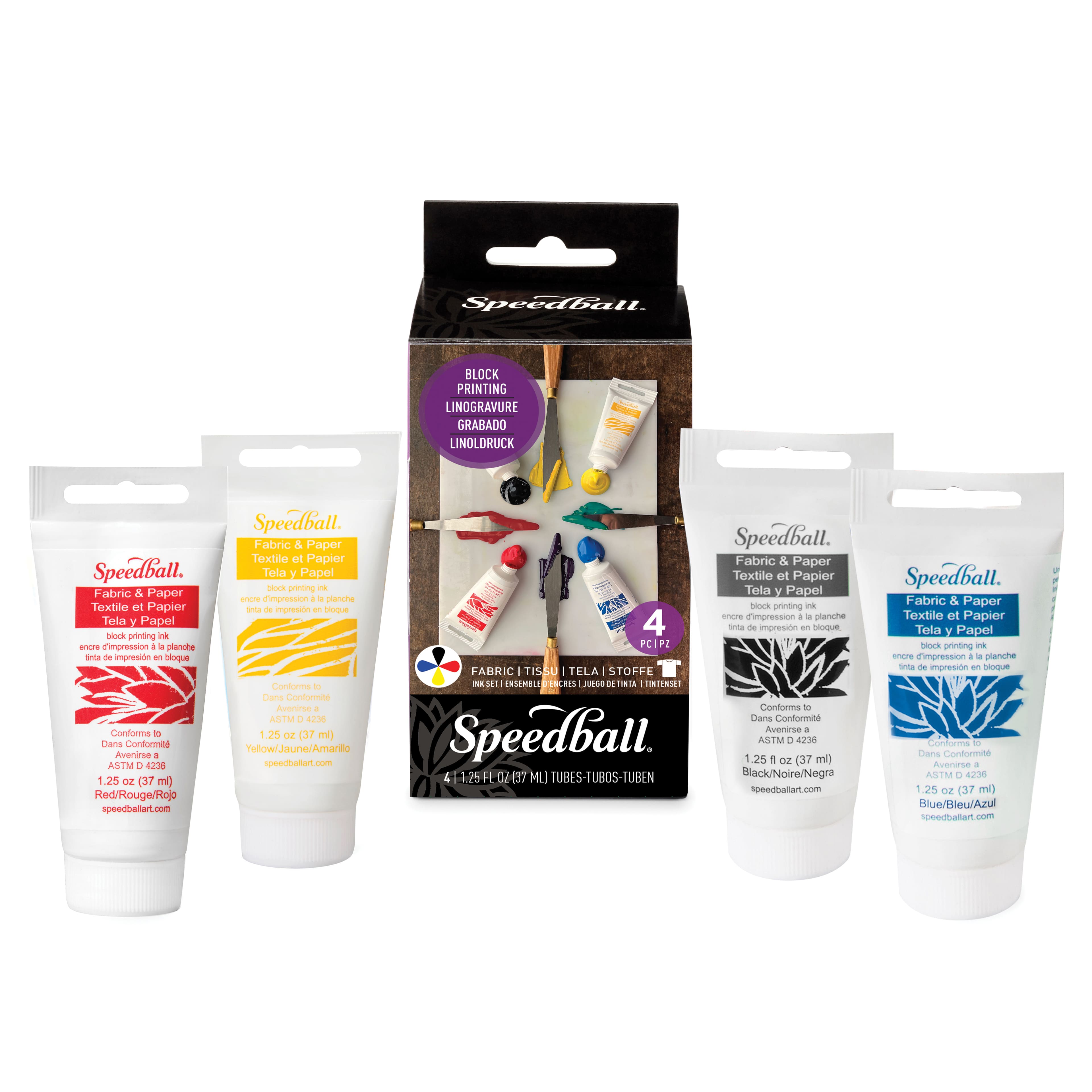 Speedball&#xAE; Fabric Block Printing Ink Set
