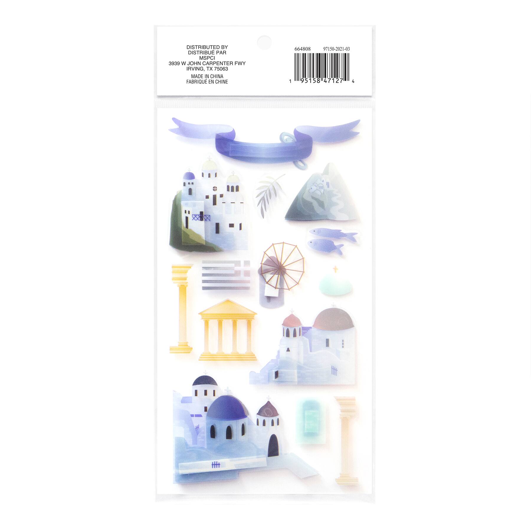 Greece Dimensional Stickers by Recollections™