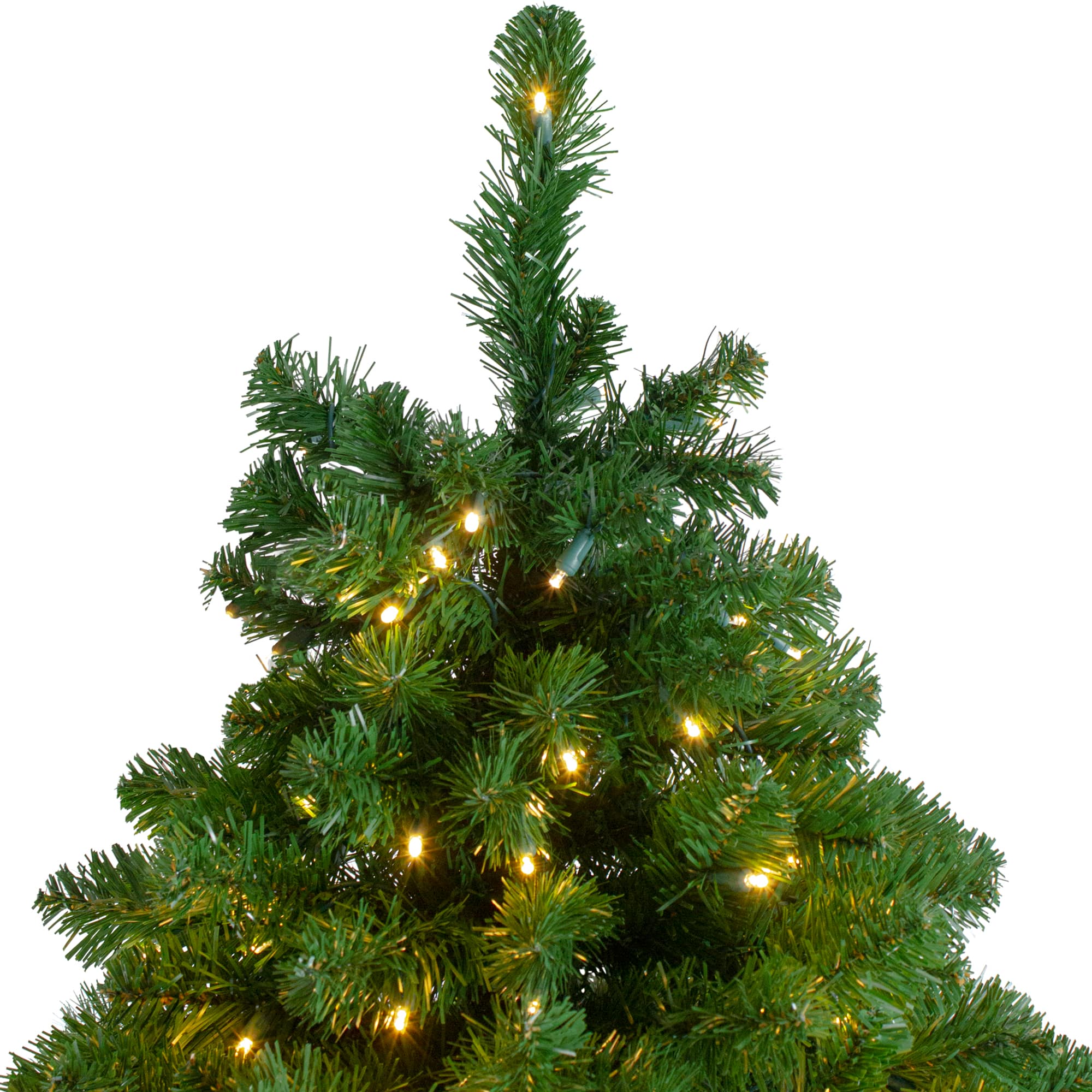 14ft. Pre-Lit Full Olympia Pine Artificial Christmas Tree with Wheels &#x26; Warm Clear LED Lights