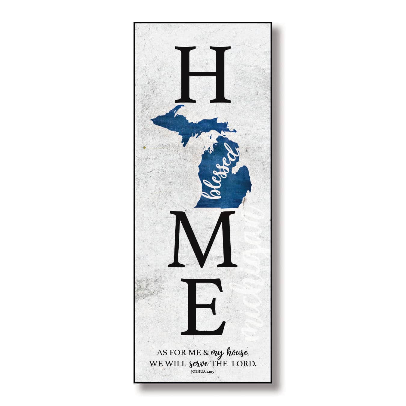 Blessed Michigan Home Wall Plaque