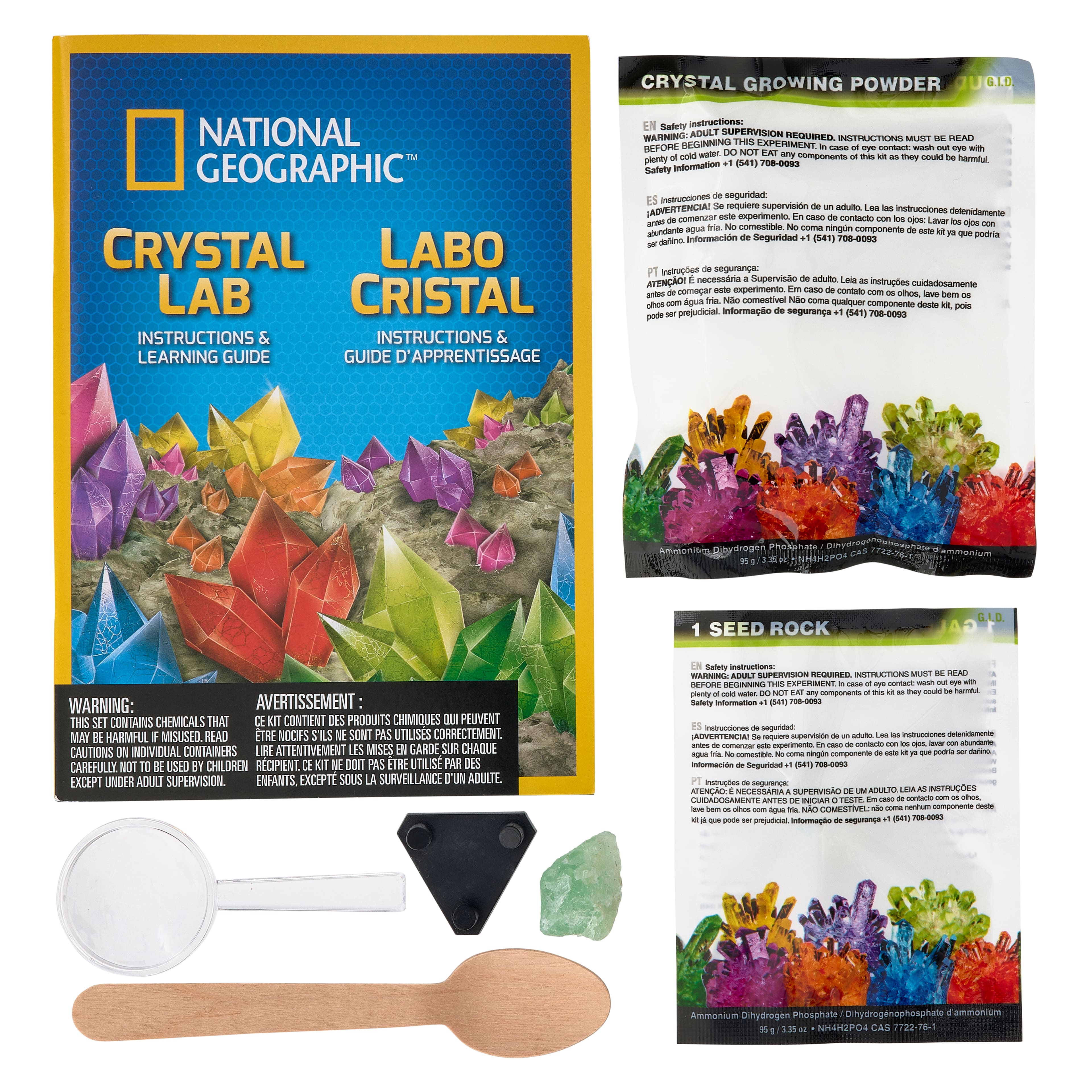 8 Pack: National Geographic&#x2122; Glow-In-The-Dark Crystal Lab